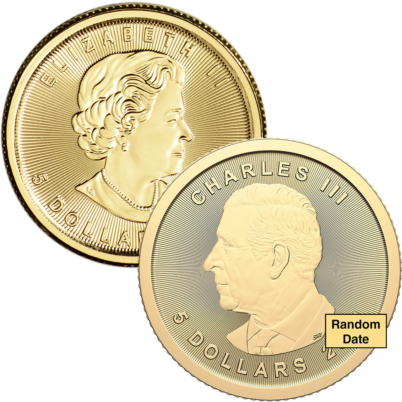 1/10 oz Fine Gold Canadian Maple Leaf Coin Necklace with Rope Bezel - Elegant Jewelry Gift for Women, Perfect for Weddings, Anniversaries & Special Occasions