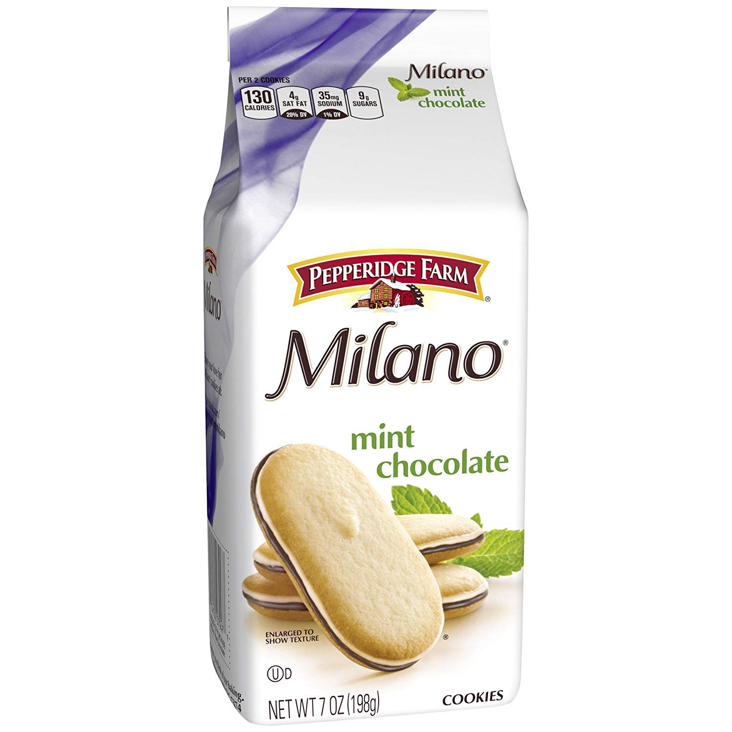 Pepperidge Farm Milano Mint Chocolate Cookies - 7 oz Bag (15 Cookies) | Delicious Mint Chocolate Sandwich Cookies for Snacking, Gifts & Parties | Perfect for Dessert, Coffee Time & Office Treats