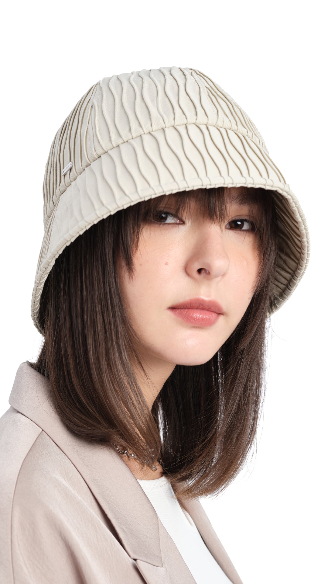 Wrinkled Beauty Tulip Hat - Stylish Floral Headwear for Women - Perfect for Spring Outfits, Weddings & Garden Parties