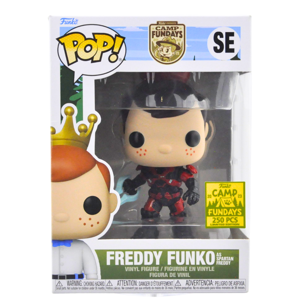 Funko Pop! Freddy Funko as Spartan Freddy SE - 2023 Camp Fundays Online Exclusive Limited Edition (250 Made) - Perfect for Collectors and Gaming Enthusiasts