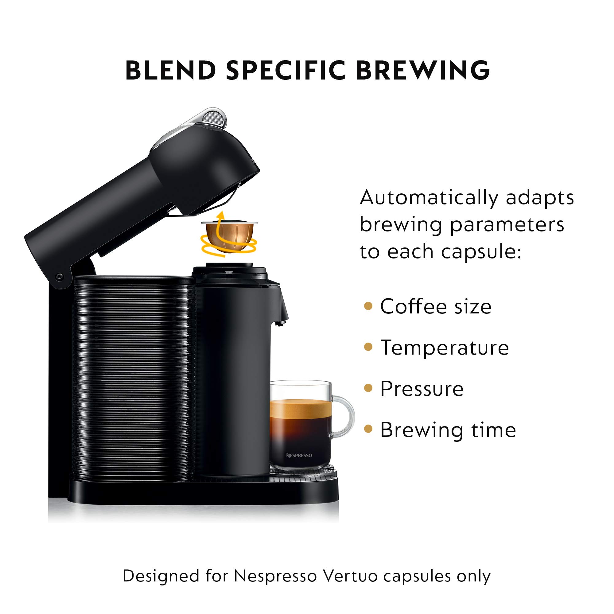 Breville Nespresso Vertuo Coffee & Espresso Machine with Aeroccino Milk Frother - Perfect for Home & Office Use