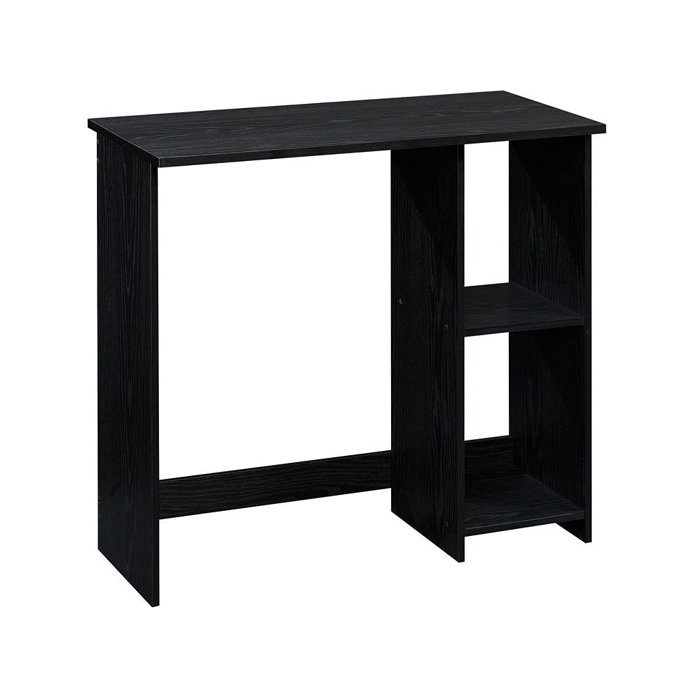Solid Oak Writing Desk with True Black Finish - Elegant Home Office Furniture for Study, Work & Remote Learning