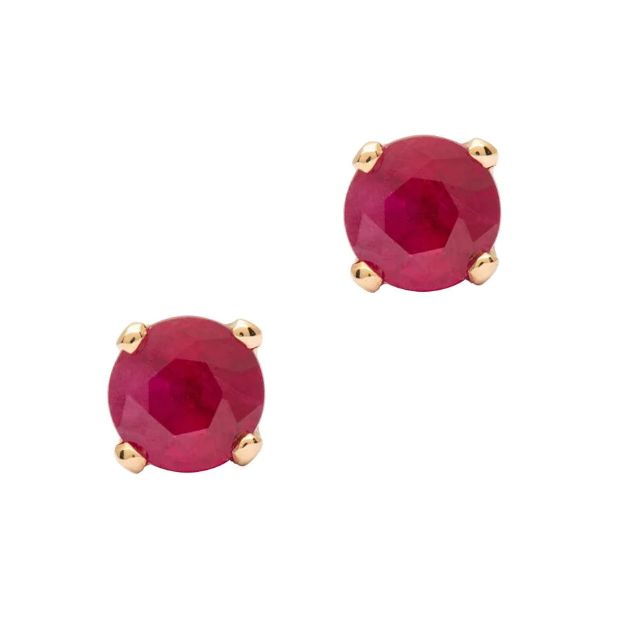 14K Gold Birthstone Stud Earrings 3.5mm - Perfect for Birthdays, Anniversaries & Special Occasions