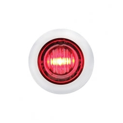 Red LED Clear Lens Mini Marker Light - Durable & Bright for Trucks, Trailers, Boats & Off-Road Vehicles