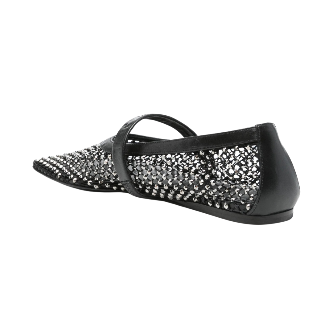 Elegant Black Embellished Mary Jane Shoes for Women - Comfortable & Stylish Heels for Work, Party & Special Occasions