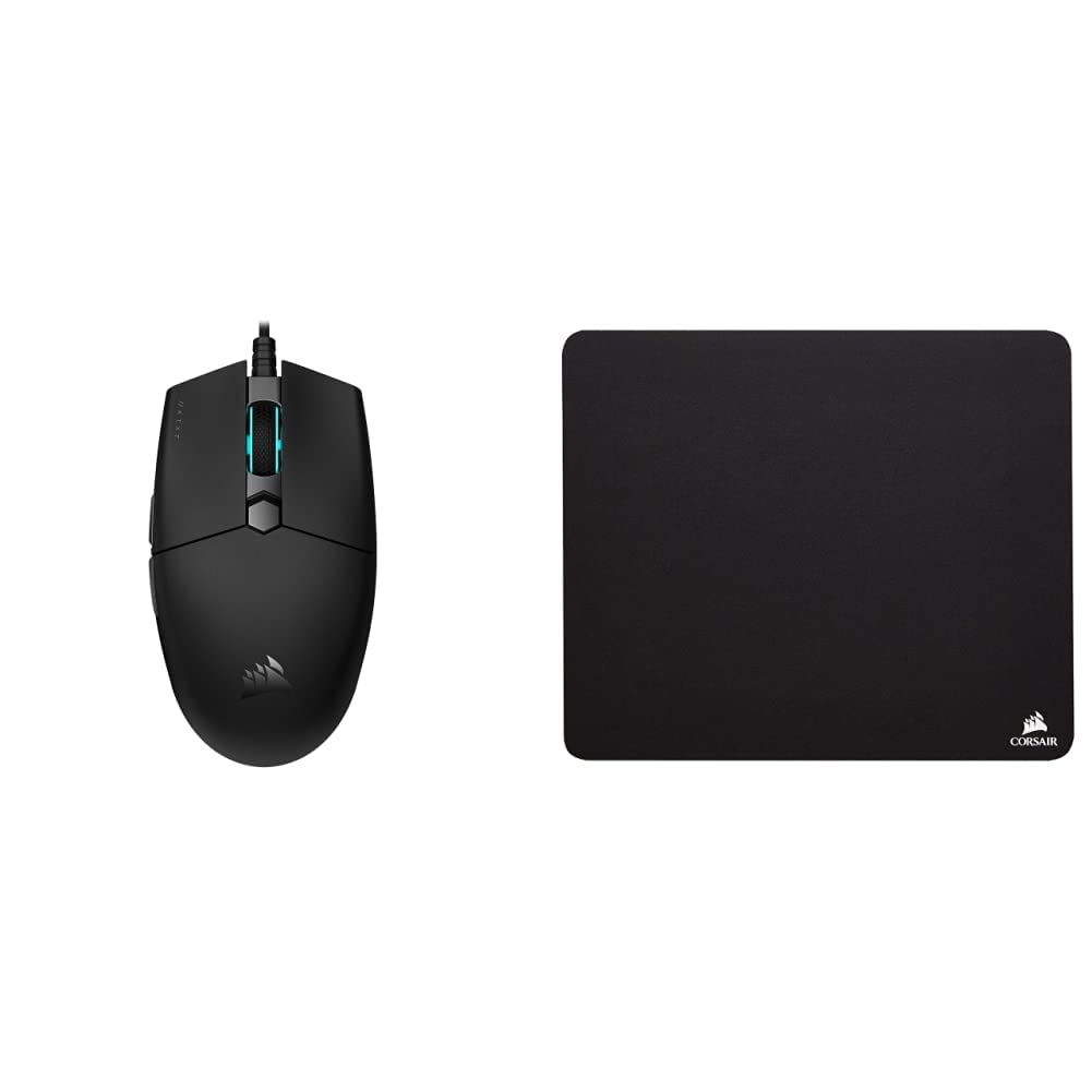 Corsair Katar Pro XT Ultra-Light Gaming Mouse & Cloth Mouse Pad Combo - Perfect for PC Gaming, Esports, and Office Work