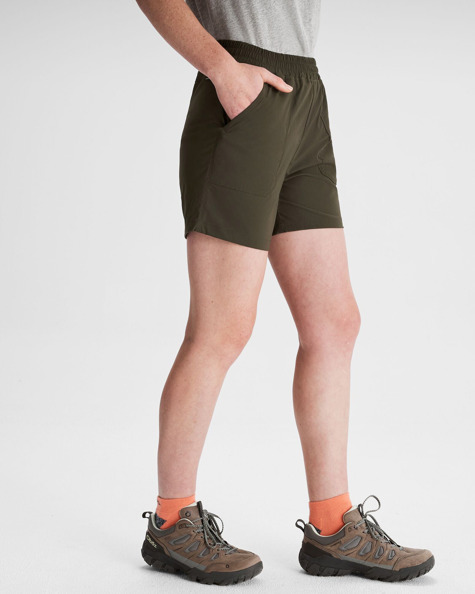 Women's Miro 5 Running Shorts - Breathable High-Waisted Athletic Shorts for Women, Dark Moss Green - Perfect for Jogging, Gym Workouts & Yoga