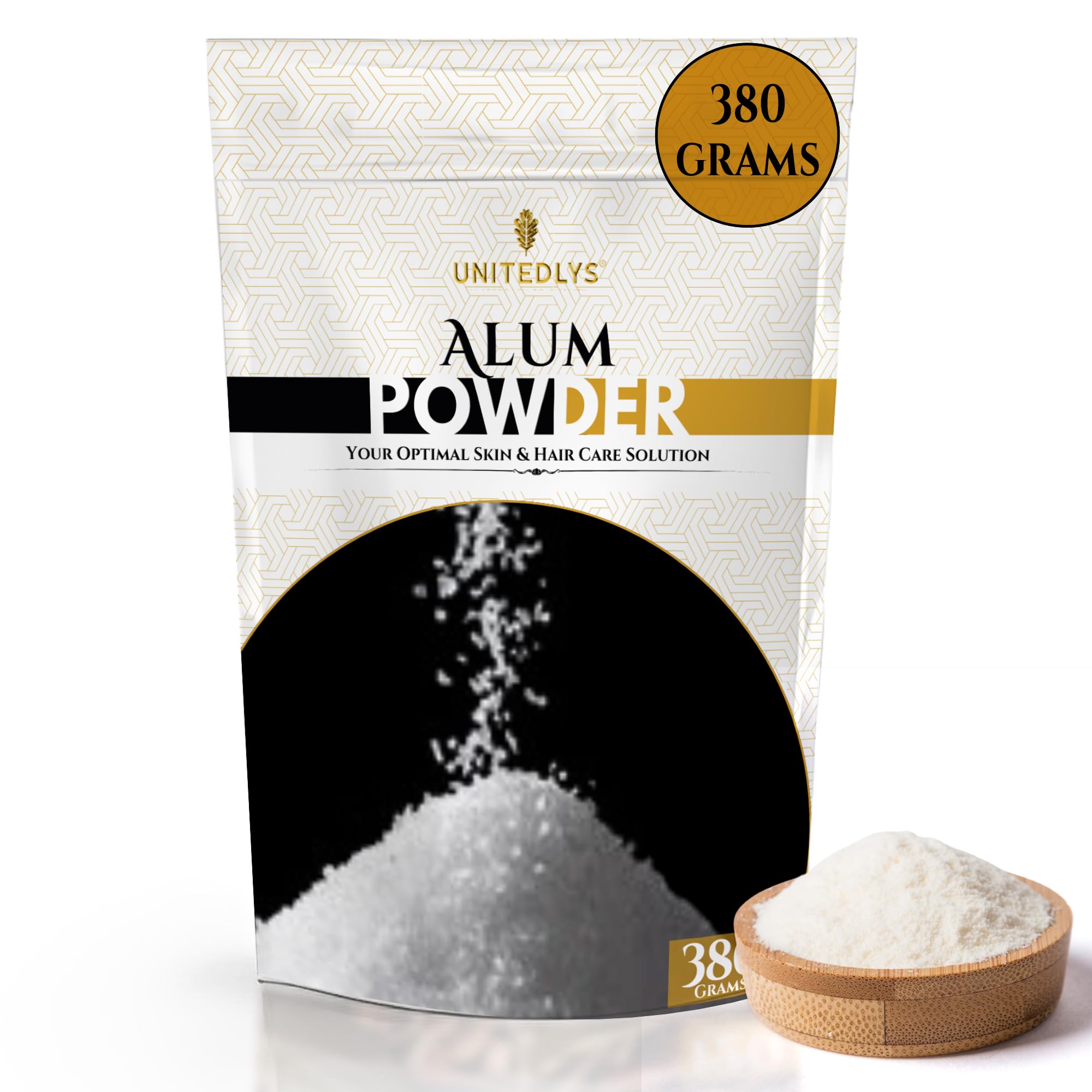 Organic Alum Powder for Skin Tightening & Acne Care - 380g | Pure Fitkari Stone Powder for Face Glow & Pore Cleansing | Natural Skin Whitening Solution | Perfect for Daily Skincare & Beauty Routine