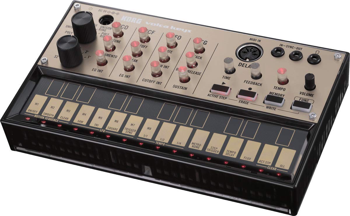 Korg Volca Keys 27-Key Analog Synthesizer & Sound Module - Portable Music Keyboard for Live Performances, Studio Recording & Electronic Music Production