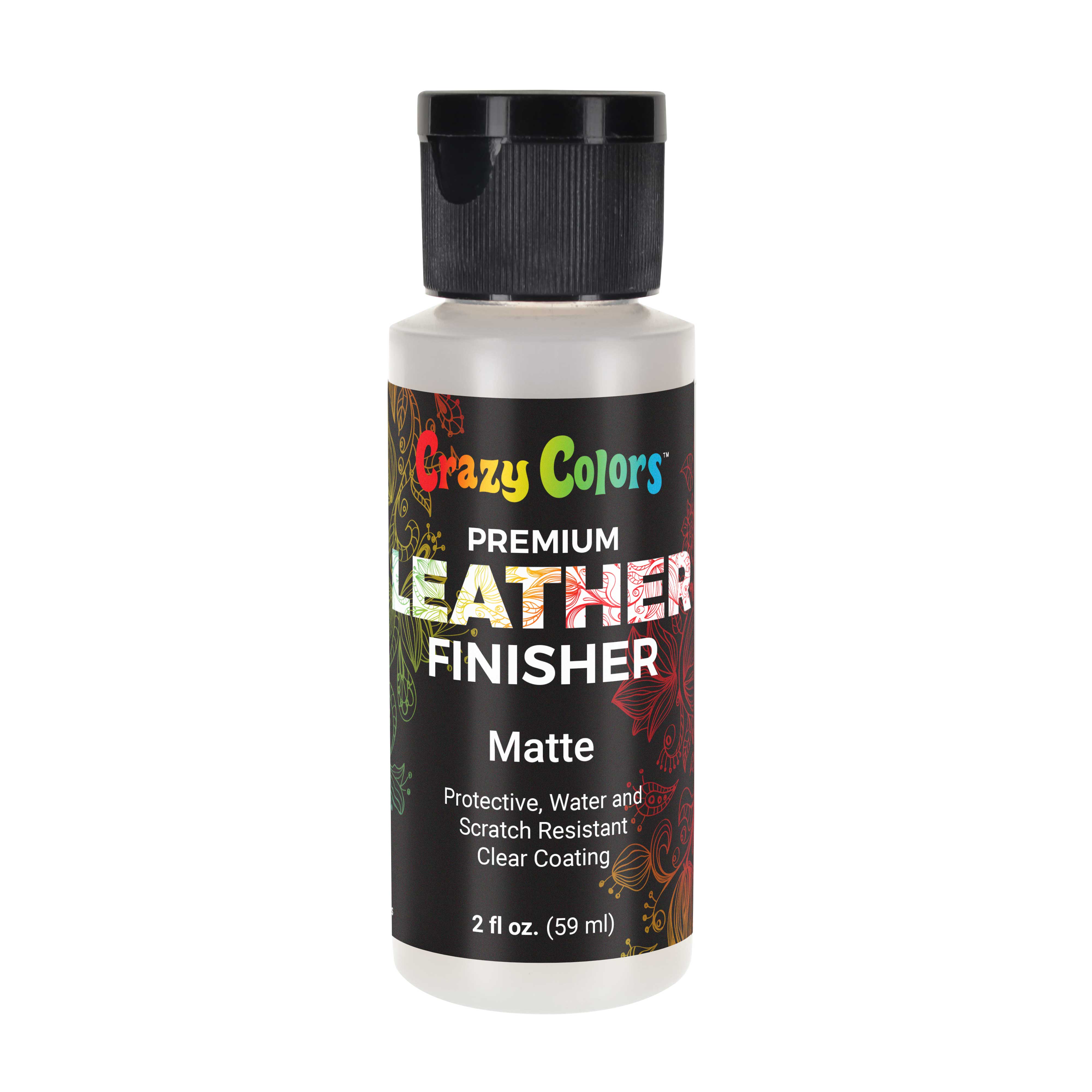Premium Dull Matte Acrylic Leather & Shoe Paint Finisher - 2 oz Clearcoat Sealant for Scratch, Crack, Peel & Fade Protection - Ideal for Artwork, Jackets, Bags, Purses & DIY Leather Repair Projects