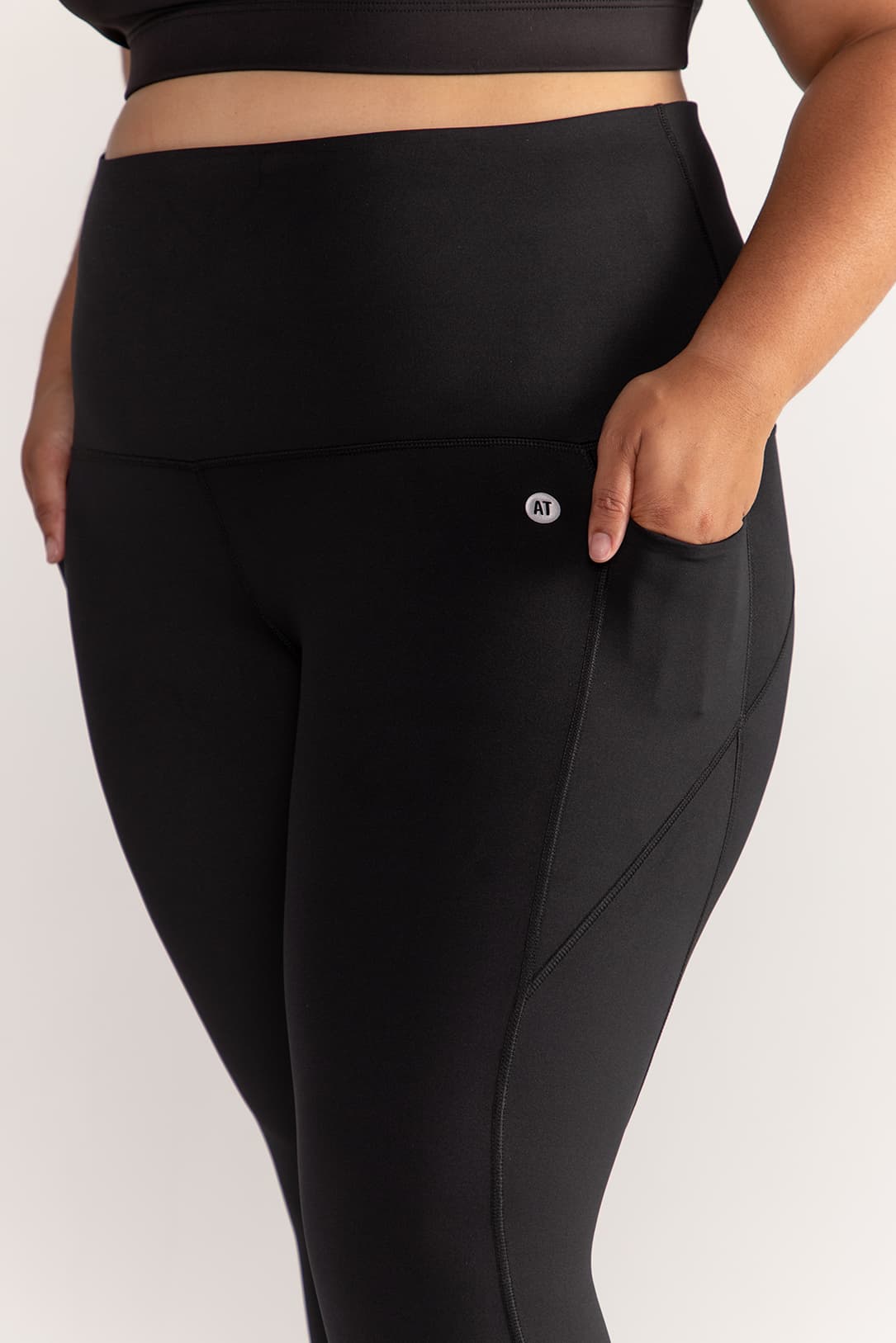 High Waist Training Pocket Move Leggings for Women - Black | Yoga, Running, Gym & Workout Activewear