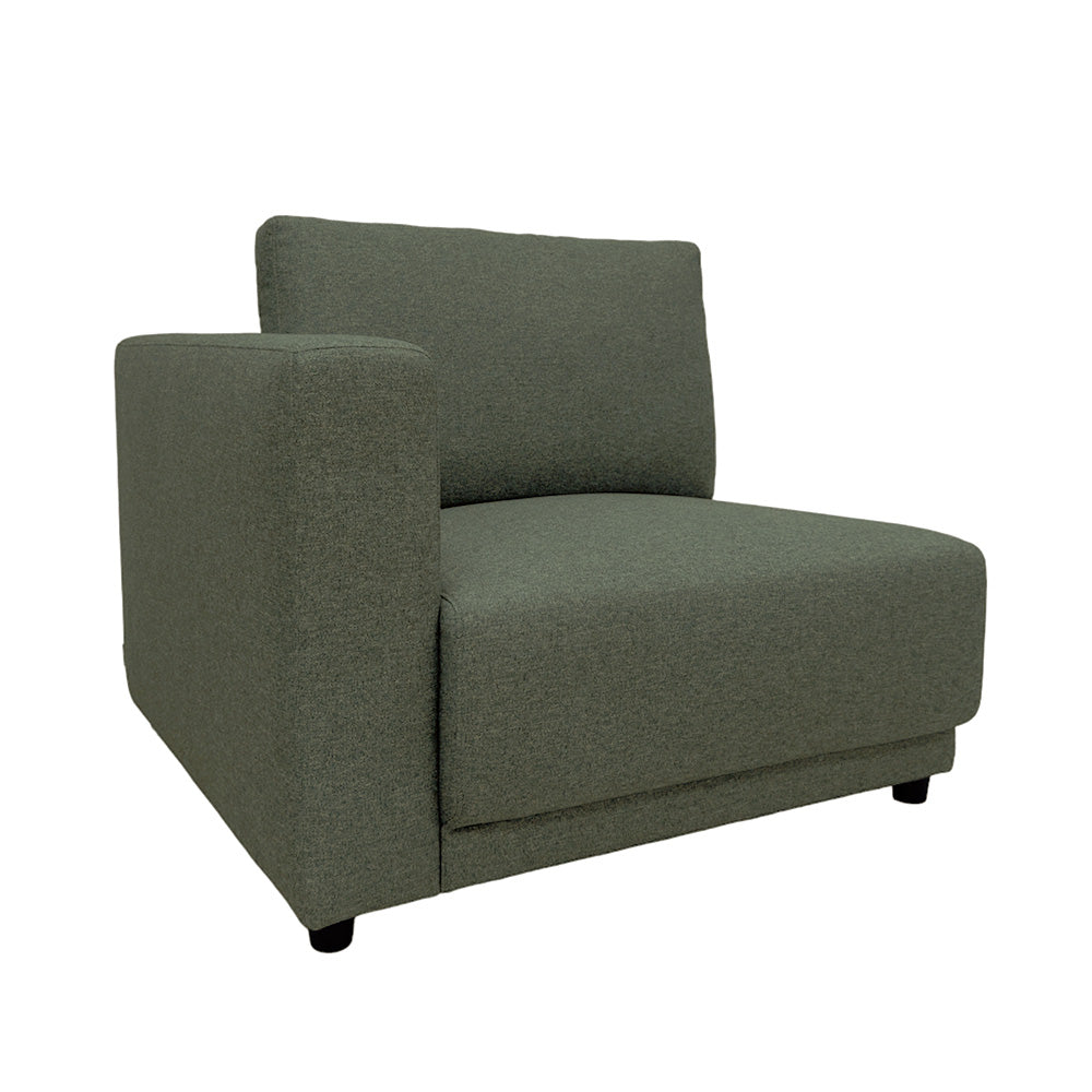 Modular Left Arm Chair with EcoClean Fabric - Ergonomic Office Chair for Home & Workspace - Comfortable Gaming & Study Chair for Long Hours Sitting