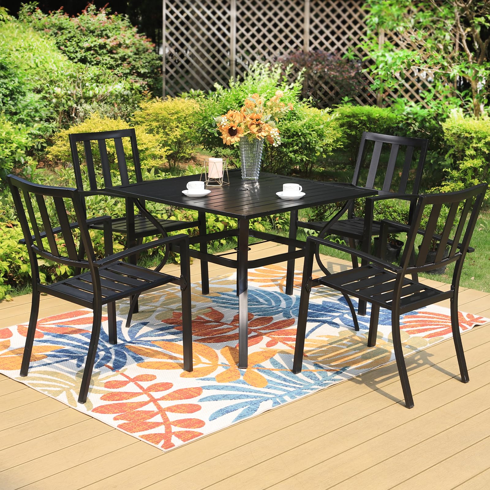PHI VILLA 5-Piece Outdoor Dining Set - 37