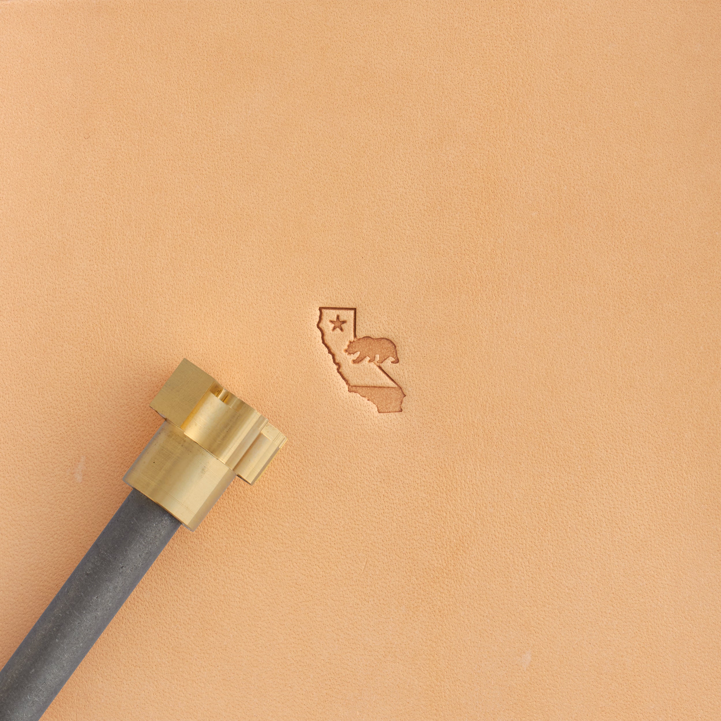 California State Flag Brass Stamp - Custom Seal Maker for DIY Crafts, Leather Embossing & Wax Sealing - Perfect for Scrapbooking, Invitations & Personalized Gifts