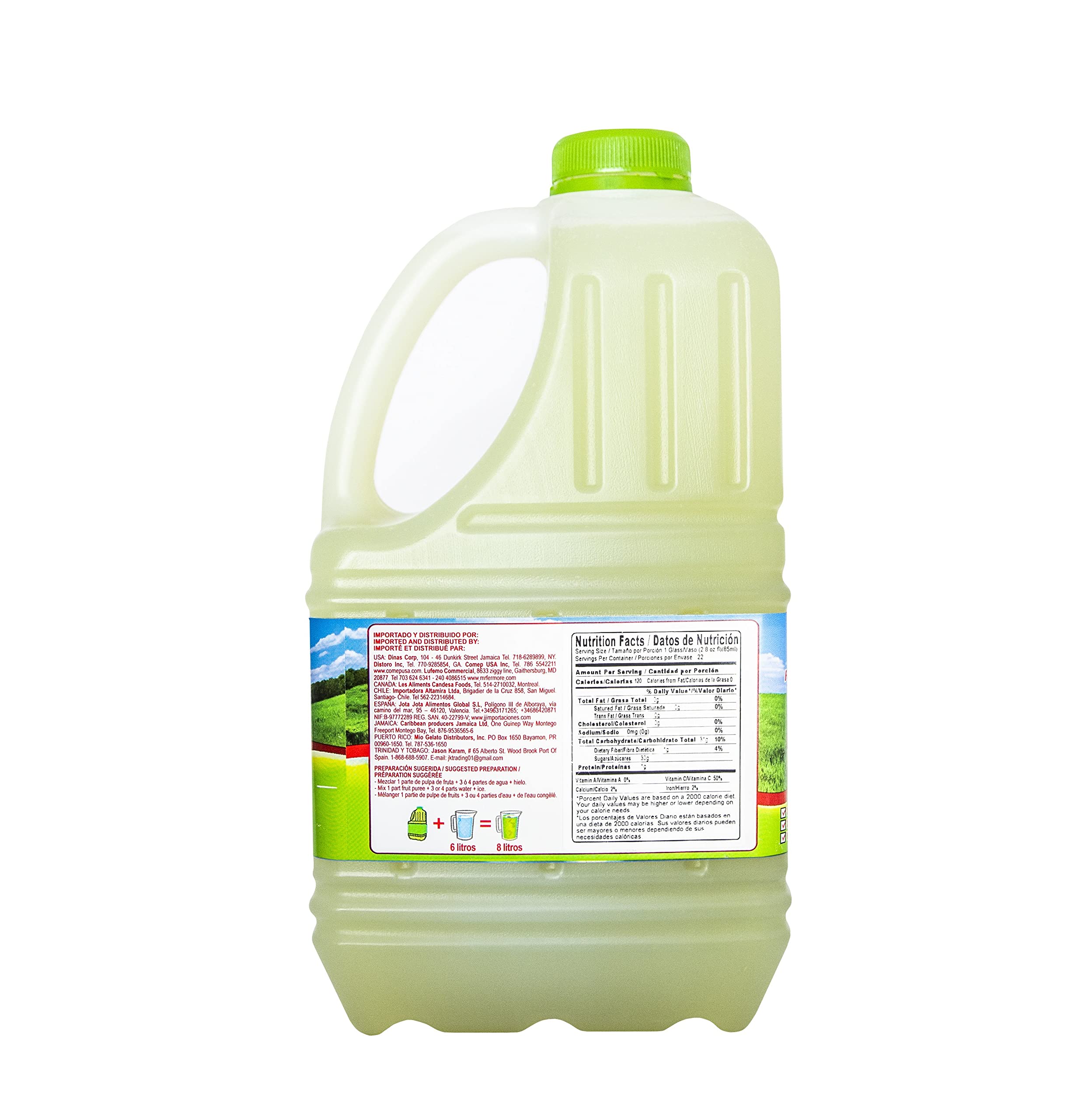 Organic Canoa Fruit Pulp - 100% Natural Real Fruit Puree - 64 Fl Oz (1.89L) - Perfect for Juices, Smoothies, Cocktails, Desserts & Baking - Tropical Passion Fruit Flavor - Vegan & Gluten-Free - Great for Home Bars, Cafes & Healthy Snacking