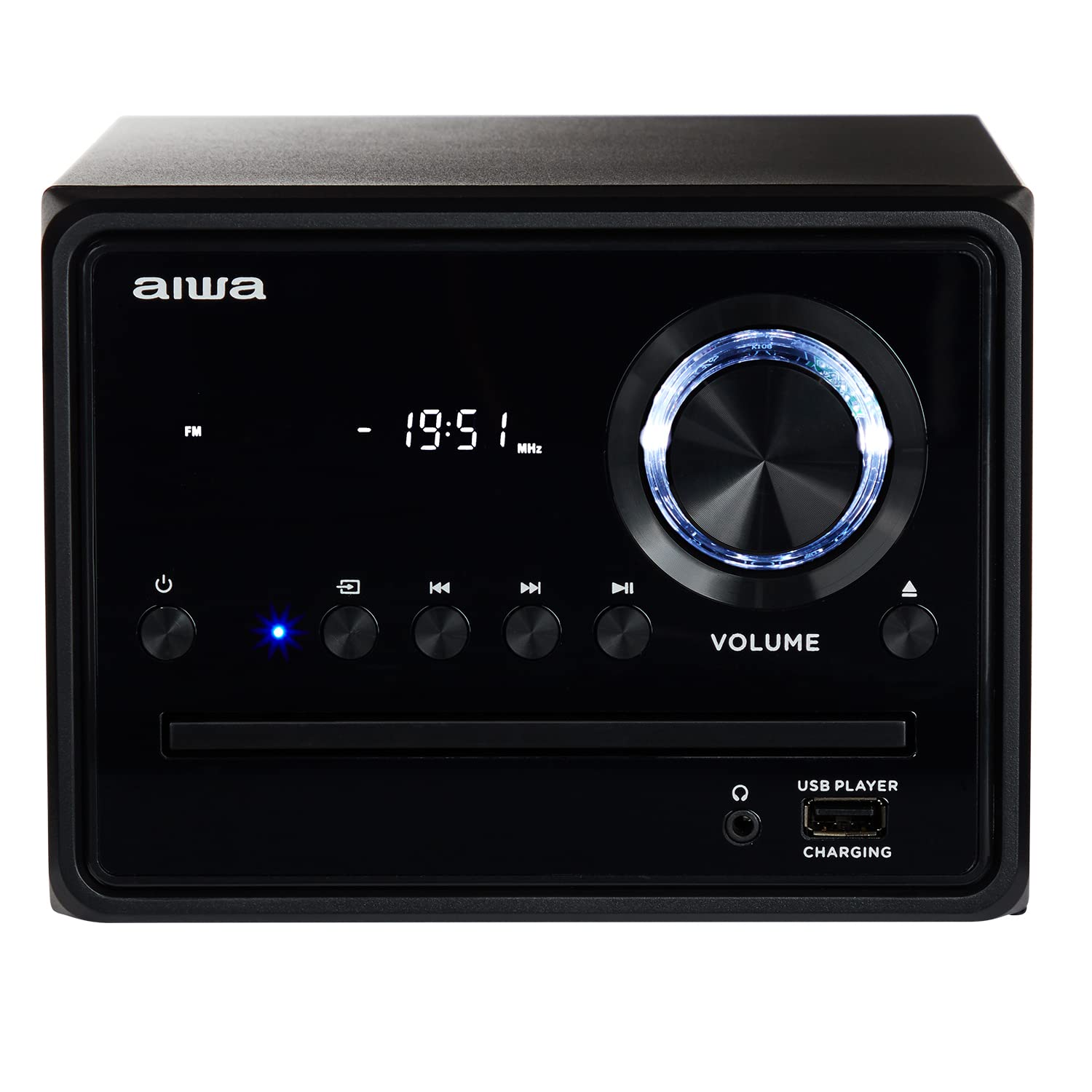 Aiwa MSBTU-300 Hi-Fi Bluetooth Micro System with CD Player, USB Port & FM Radio - Compact Home Audio for Living Room, Bedroom & Office Entertainment