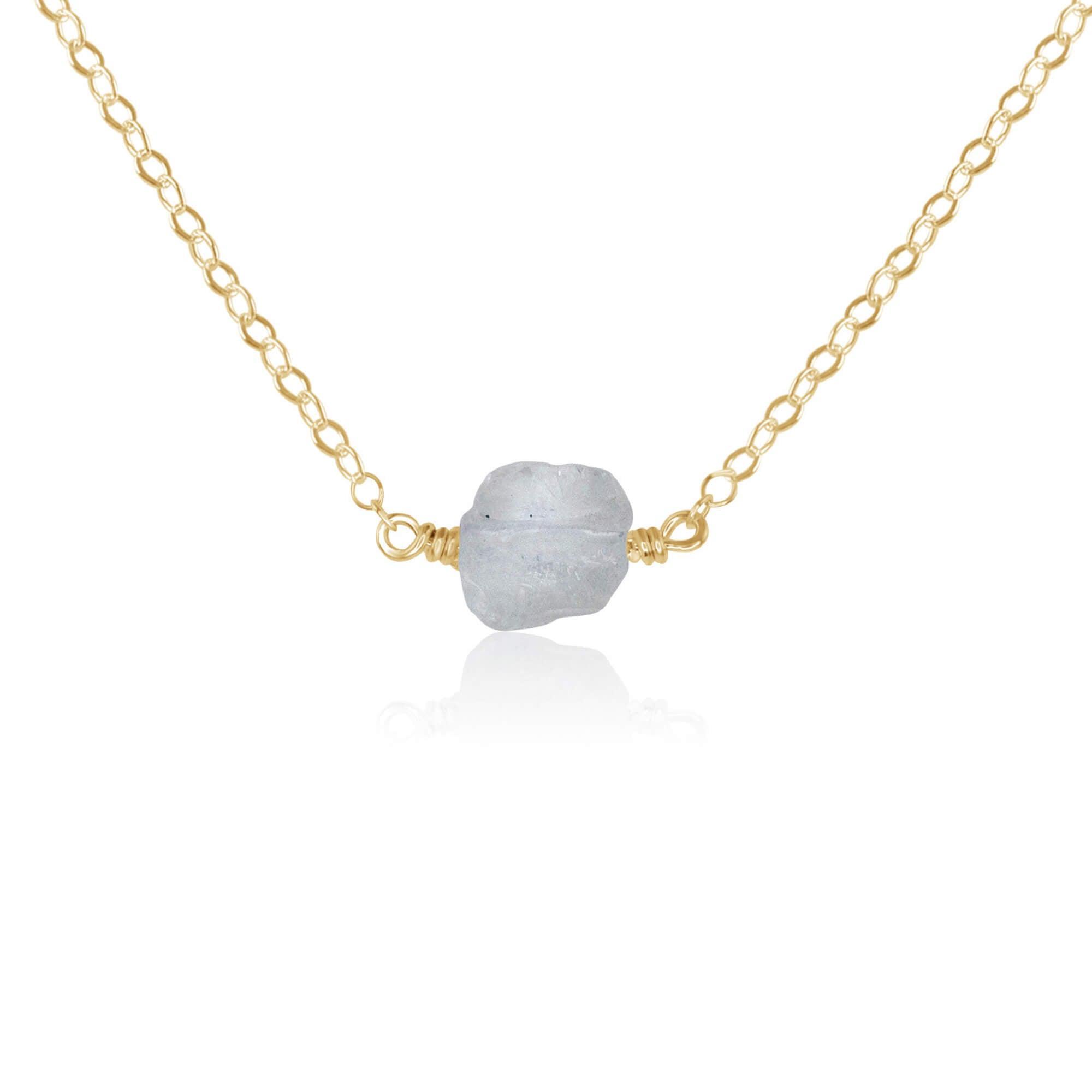 Natural Raw Quartz Crystal Nugget Necklace – Handmade Boho Jewelry for Women – Perfect for Meditation, Healing & Spiritual Gifts