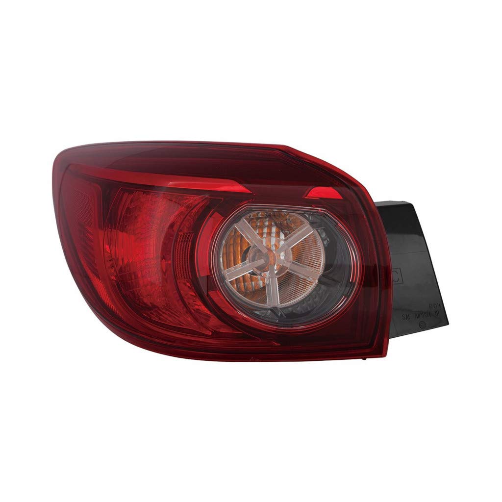 2014-2018 Mazda 3 Tail Light Assembly Pair - CAPA Certified Replacement for Hatchback Models (MA2805115, MA2804115, BHP151160C, BHP151150C) | Driver & Passenger Side | Perfect for Night Driving & Enhanced Vehicle Safety