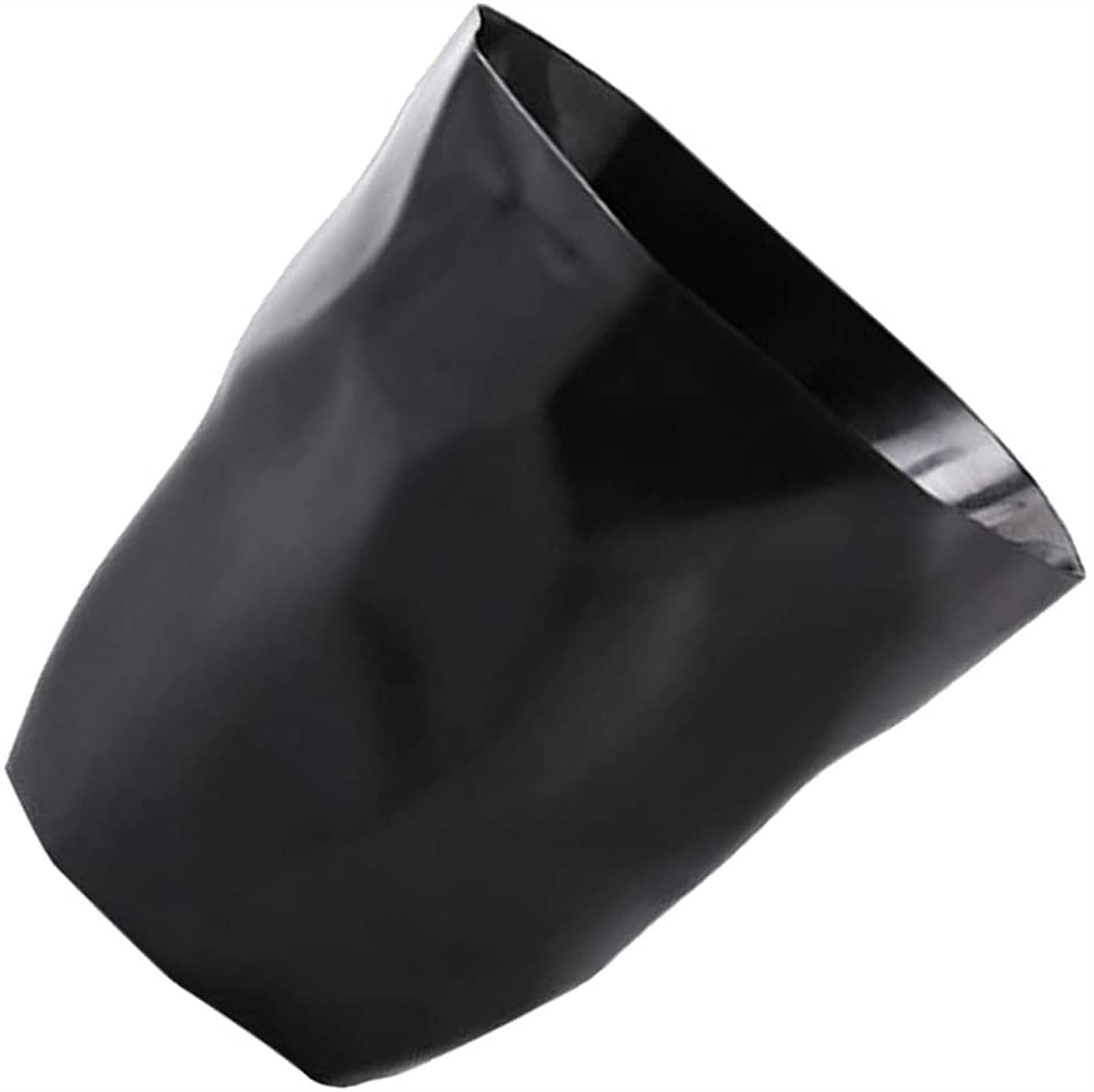 NP Simple Plastic Trash Can - 8L Creative Irregular Waste Basket for Home, Office, Car & Room - Decorative Open Top Garbage Bin (Black) | Perfect for Kitchen, Bathroom, Bedroom & Workspace Organization