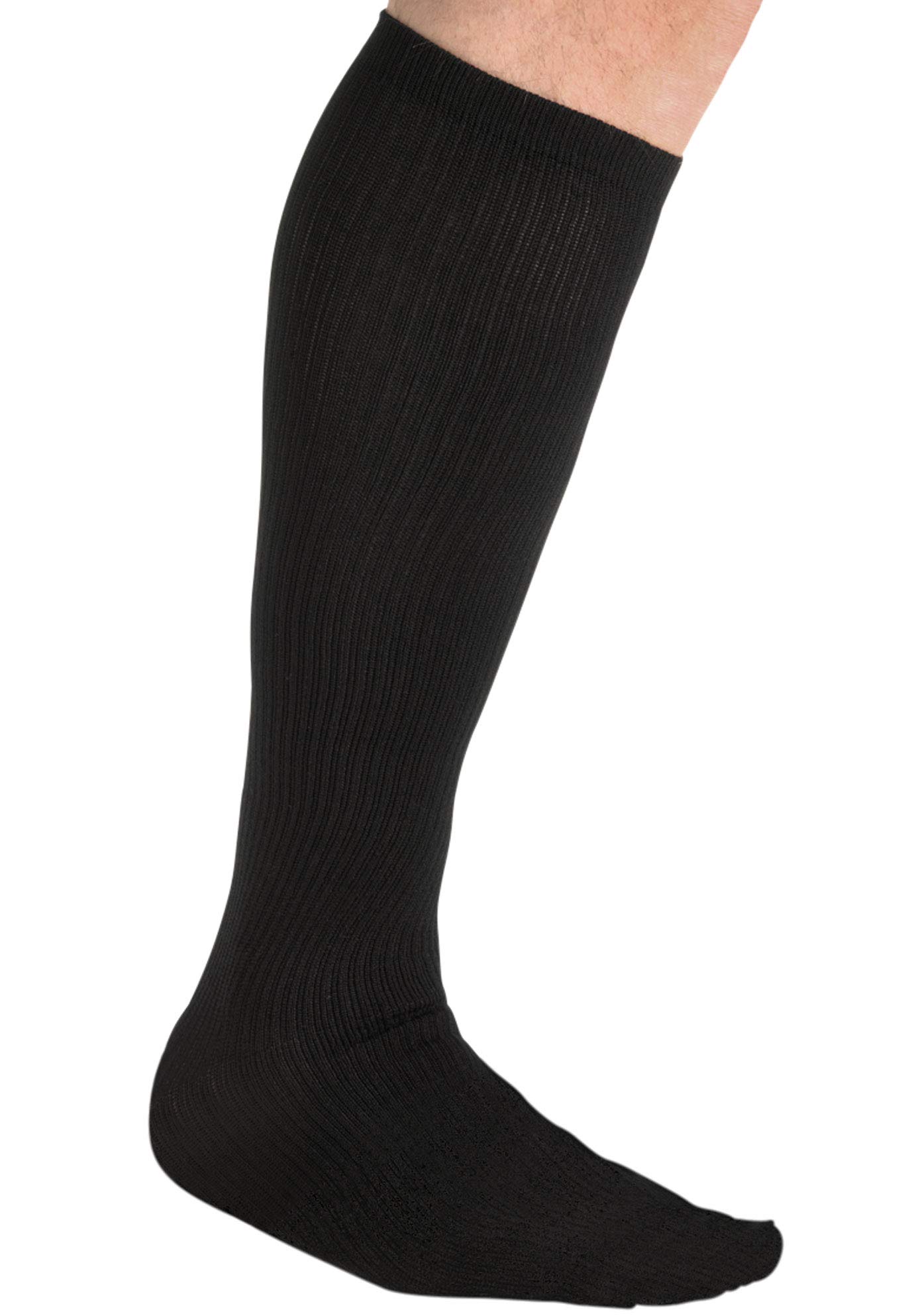 KingSize Men's Over-The-Calf Compression Silver Socks - Premium Support for Circulation & Performance - Ideal for Running, Travel & Long Workdays