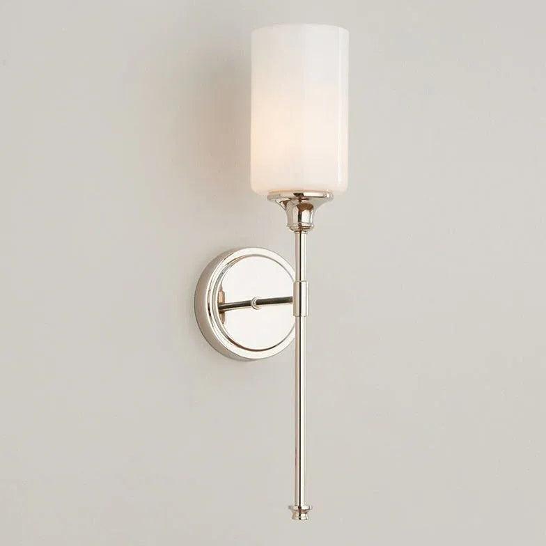 Frosted Glass Bathroom Wall Sconce Plug-in Light Fixture - Elegant Vanity Lighting for Powder Room, Spa & Bedroom Decor