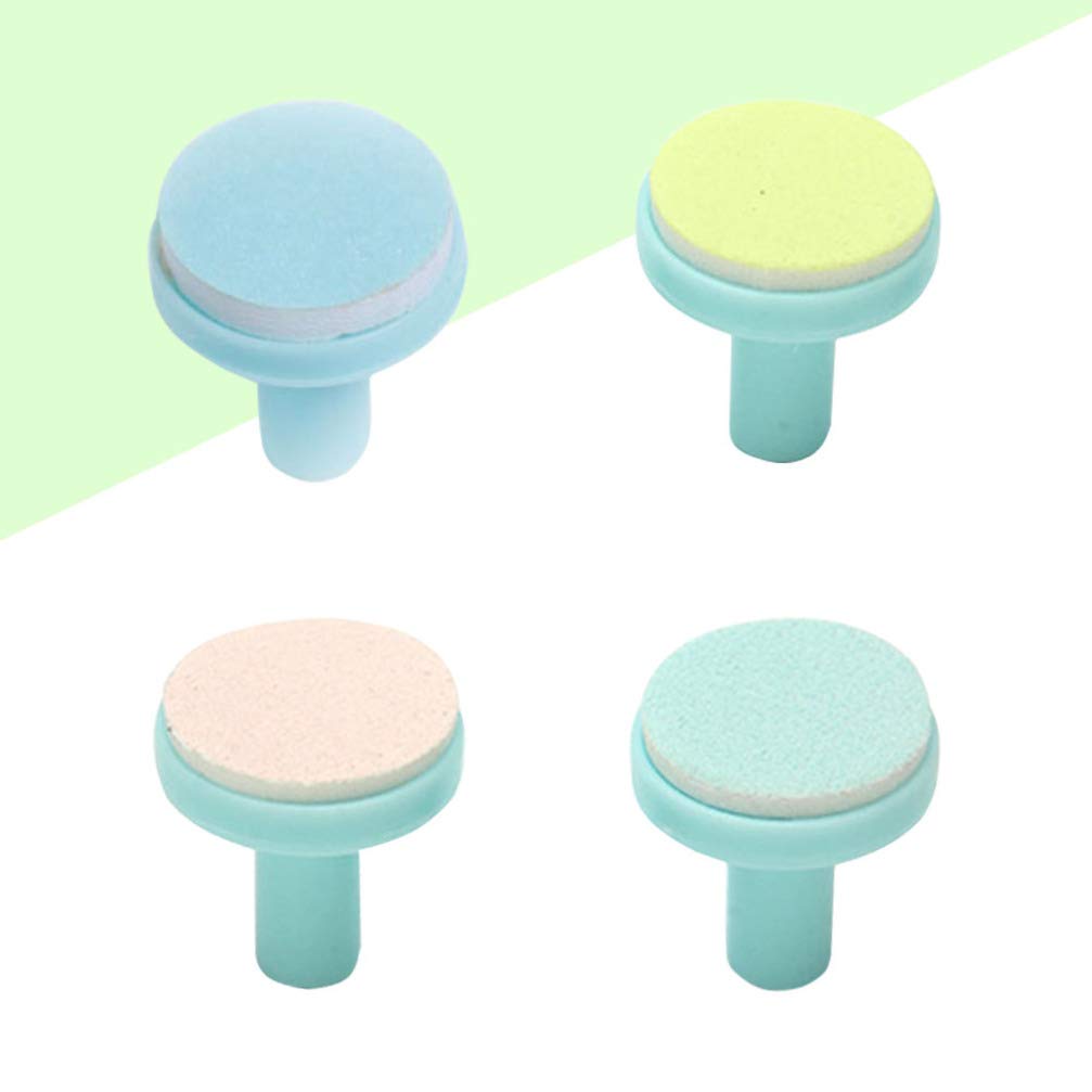 EXCEART 4pcs Baby Nail File Replacement Pads & Grinding Heads - Electric Nail Trimmer Accessories for Infant Toddler Kids - Gentle Polish Disc for Toes & Fingernails Care - Perfect for Home Use, Travel & Baby Grooming Kits