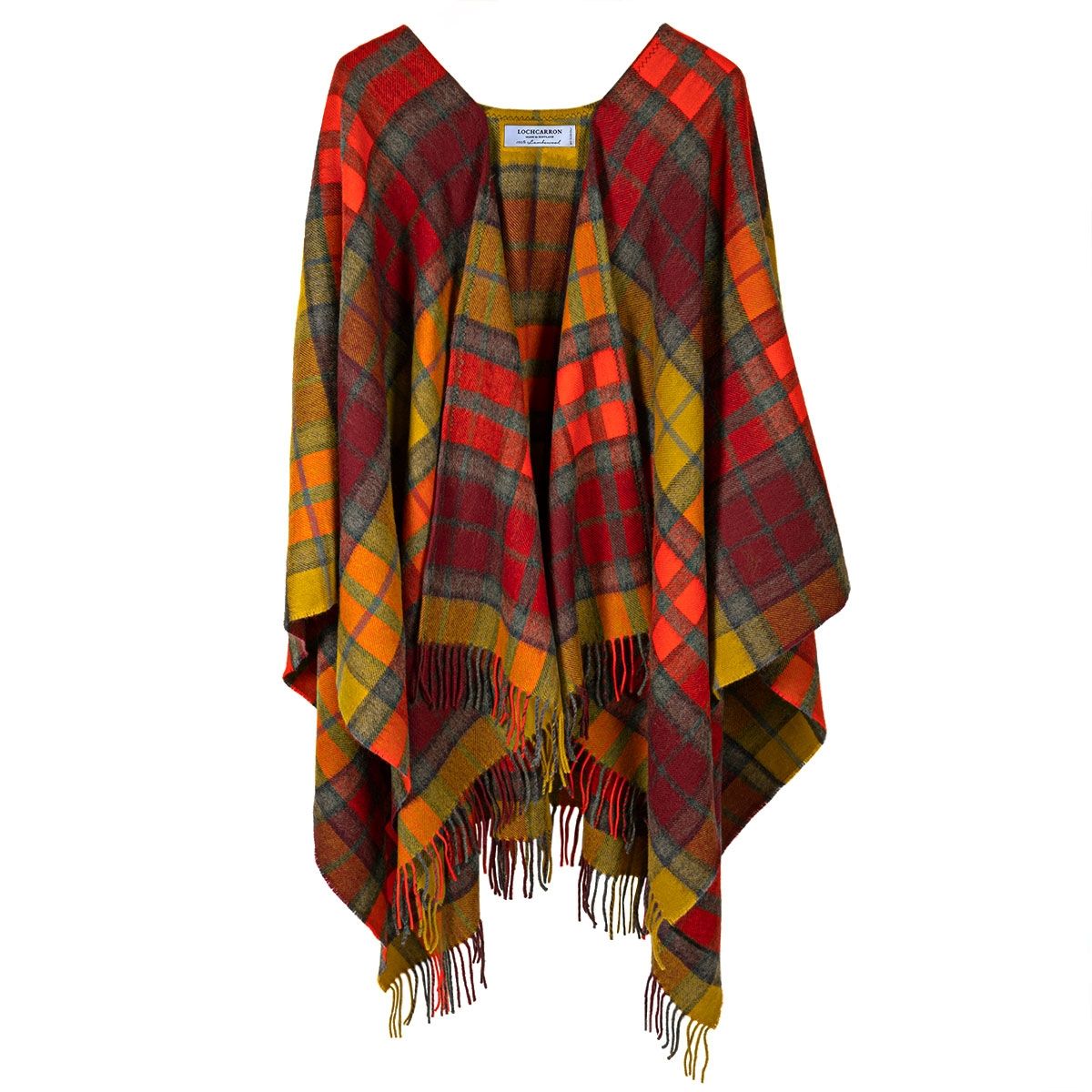Alice Buchanan Berry Lambswool Serape Wrap - Soft Warm Wool Shawl for Women - Perfect for Fall, Winter & Cozy Evenings