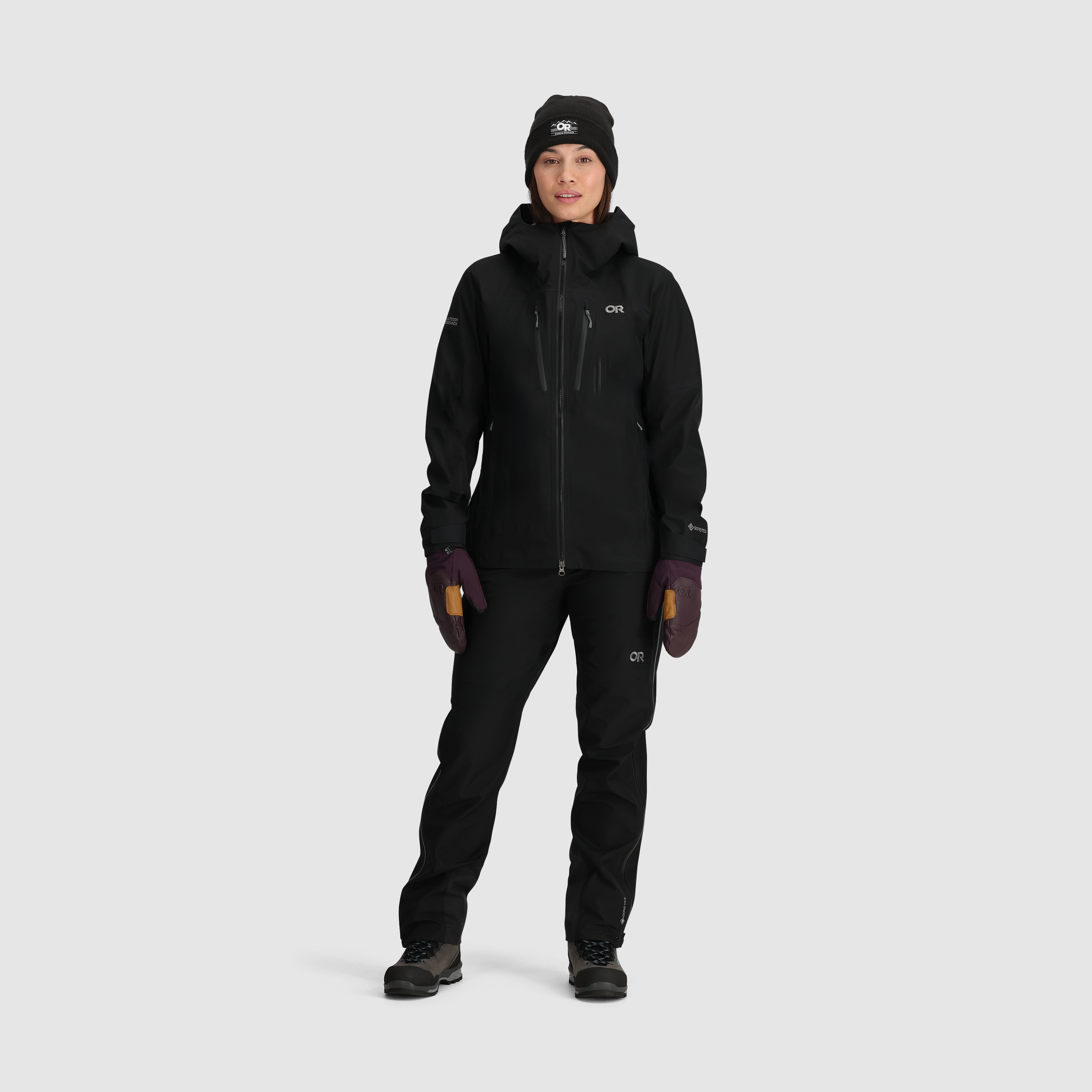 Women's Waterproof GORE-TEX 3L Jacket - Windproof & Breathable Hiking Shell for Outdoor Adventures, Skiing & Winter Sports
