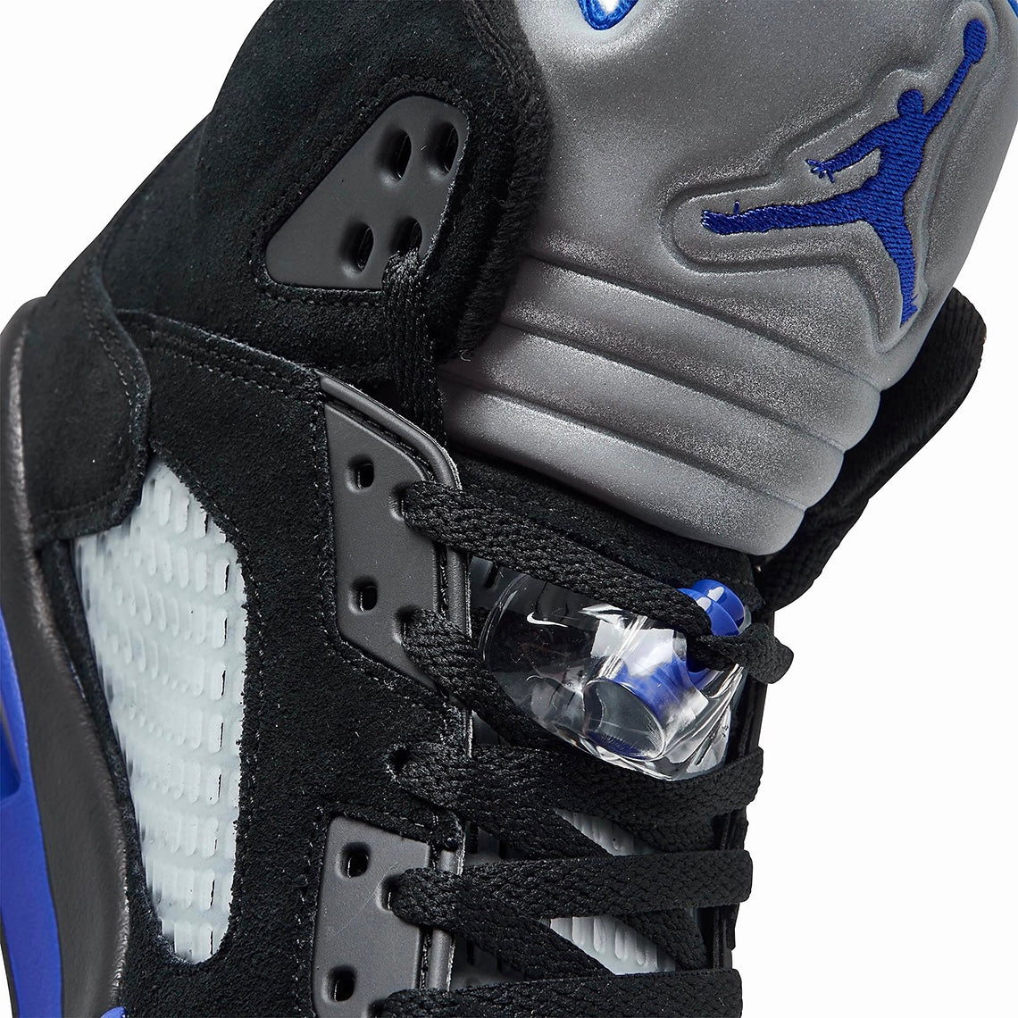 Air Jordan 5 Retro Black Racer Blue Basketball Shoes - Men's High-Top Sneakers for Streetwear & Casual Style | Perfect for Basketball Games, Gym Workouts & Everyday Fashion