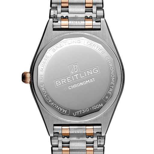 Breitling Chronomat Ladies Watch - 18K Red Gold & Stainless Steel with Diamonds | Luxury Women's Timepiece for Business, Evening Events & Special Occasions
