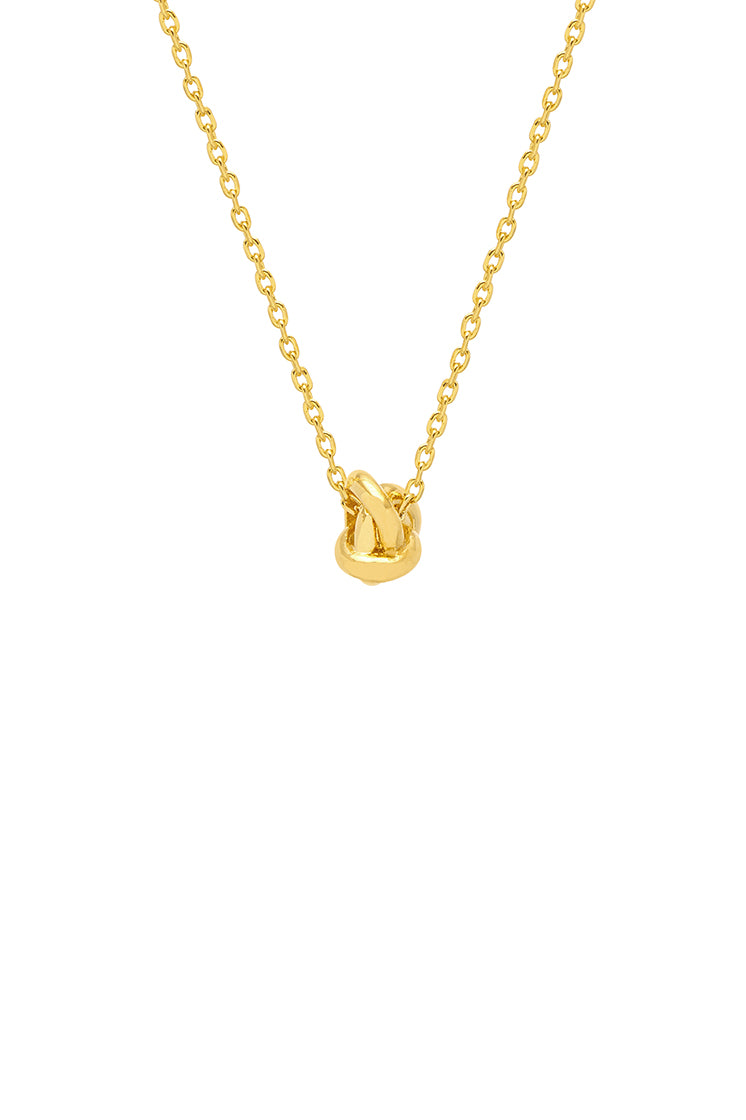 Elegant Knot Charm Necklace for Women - Dainty Gold & Silver Pendant Jewelry - Perfect for Everyday Wear, Gifts & Special Occasions