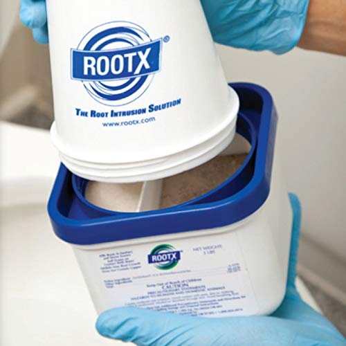 RootX - 2 LB. JAR Foaming Root Killer for Sewer Lines & Septic Systems | Professional Drain Cleaner for Tree Root Removal | Prevents Clogs & Backups in Pipes
