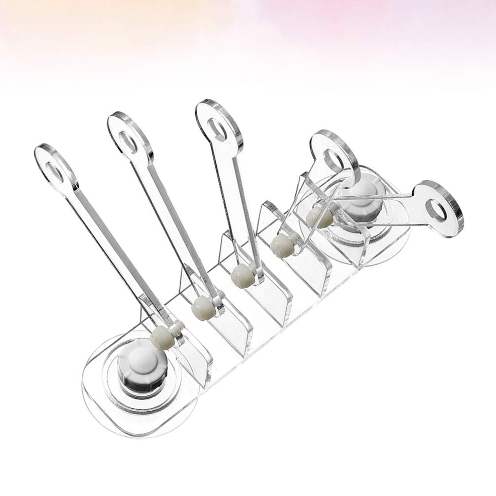 Balacoo 5-Pack Acrylic Coral Holder Stand for Aquarium - Coral Plug, Fish Tank Ornament, Coral Rack Tree with 5 Claws - Perfect for Saltwater Reef Tanks & Marine Coral Frags