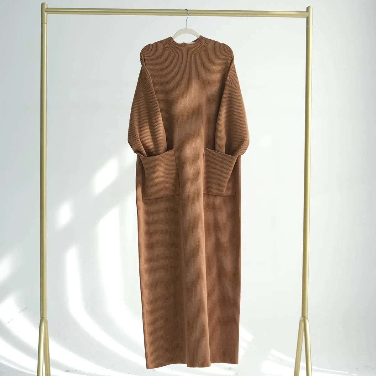 Premium Heavyweight Knitted Abaya Dress for Winter & Fall - Warm & Stylish Islamic Clothing #24917 - Perfect for Prayer, Modest Fashion & Cold Weather Outfits