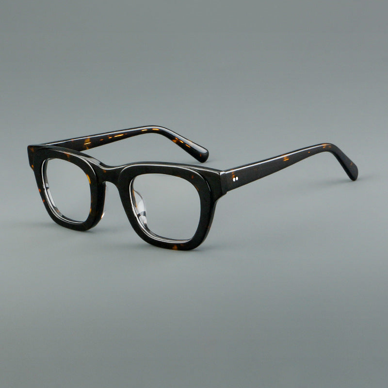 Sambu Retro Rectangle Acetate Glasses Frame - Vintage Style Eyewear for Men & Women - Perfect for Reading, Fashion, and Everyday Use