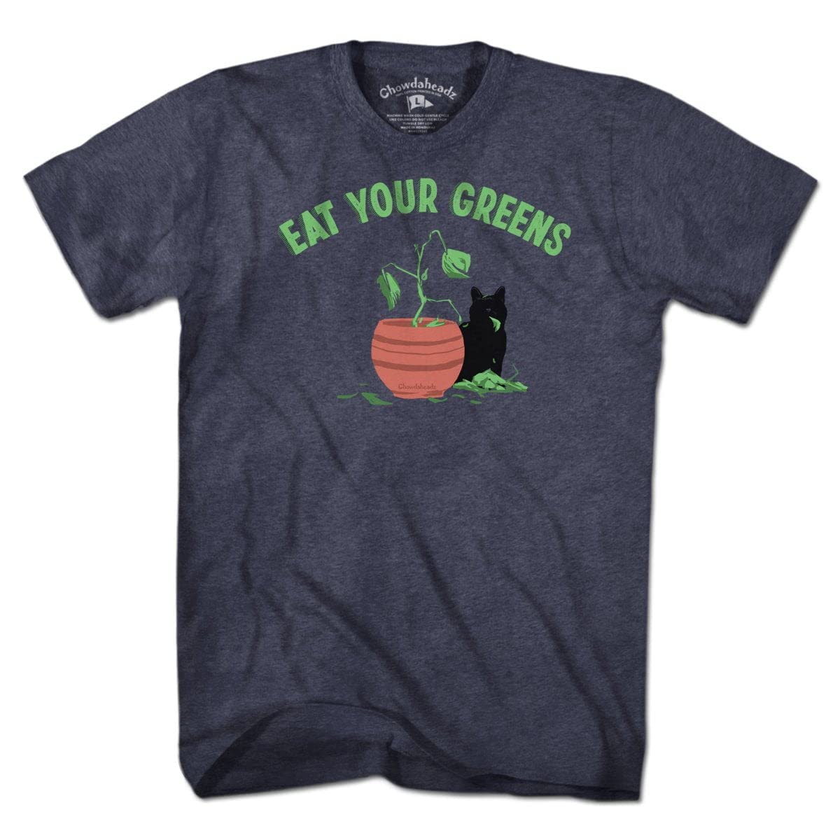 Eat Your Greens Funny Graphic T-Shirt - Eco-Friendly Cotton Tee for Men & Women - Perfect for Gym, Workout, and Casual Wear