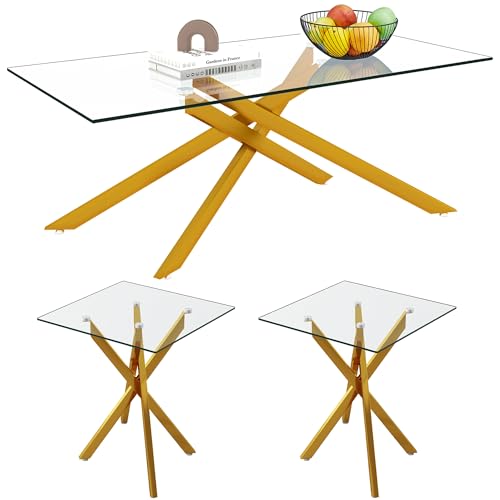 3 Piece Set(rectangle) - Gold