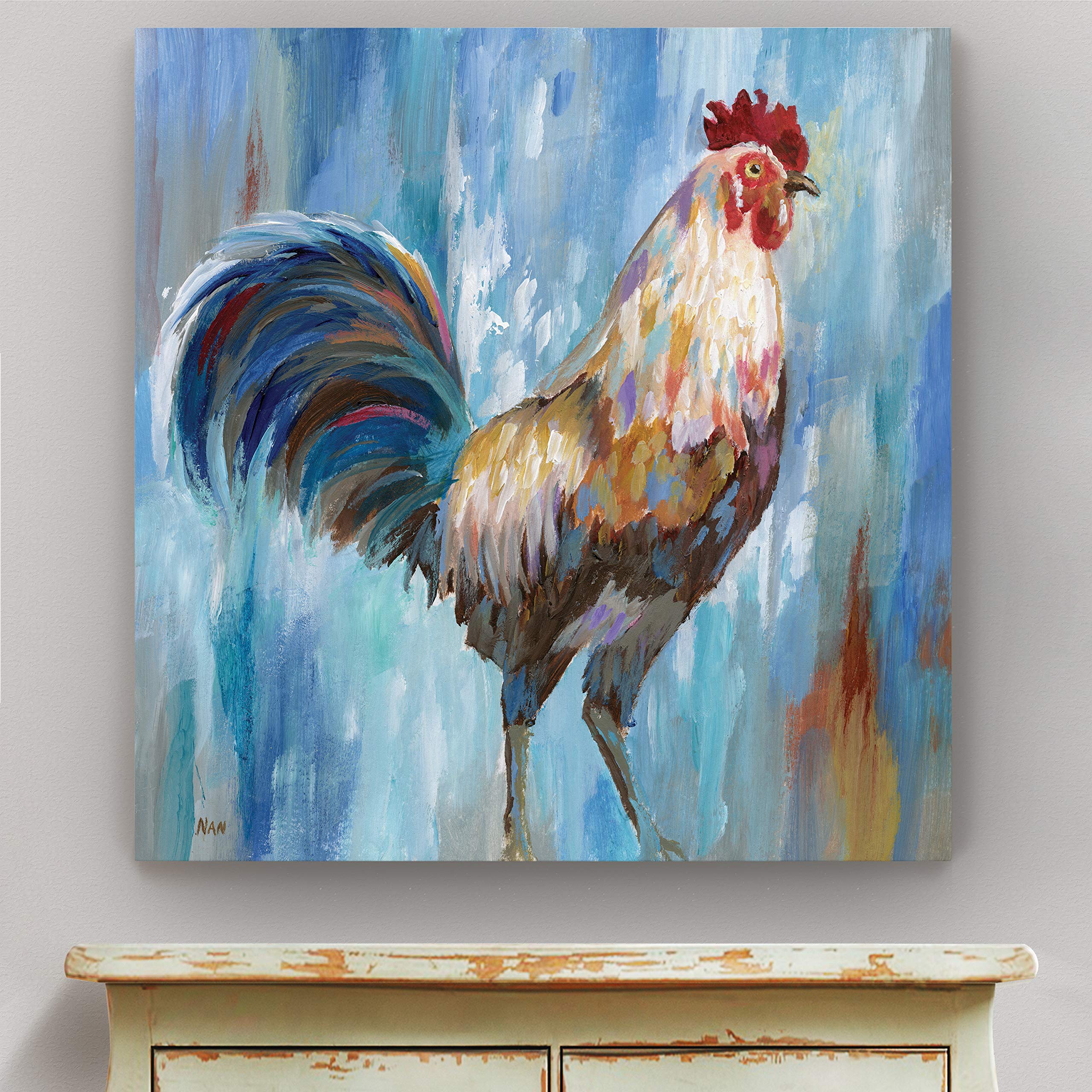 Struttin' Stuff Modern Canvas Wall Art - Stretched Gallery Wrapped Painting for Living Room, Bedroom & Office Décor | Abstract Contemporary Home Decor