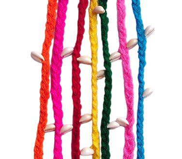 HARSHITANJAL® Boho Hair Braids with Rubber Bands - DIY Hair Accessories for Women & Girls | Perfect for Parties, Weddings & Everyday Stylish Looks
