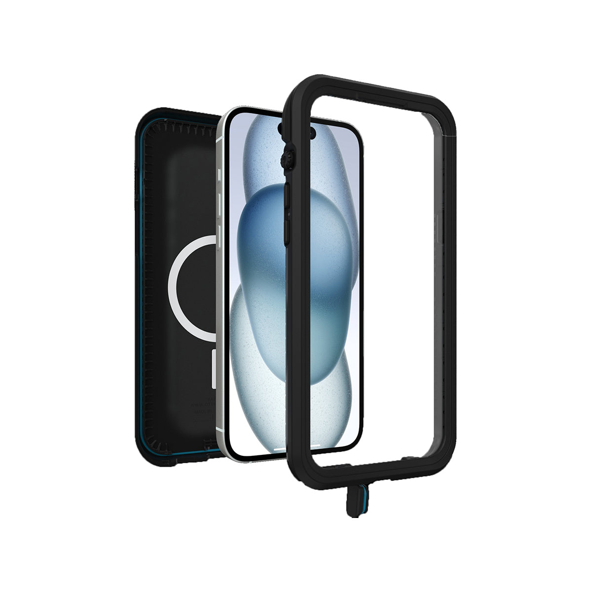 OtterBox Fre MagSafe Protective Phone Case for iPhone 15 Plus - Black | Shockproof & Wireless Charging Compatible | Perfect for Outdoor Adventures & Daily Use