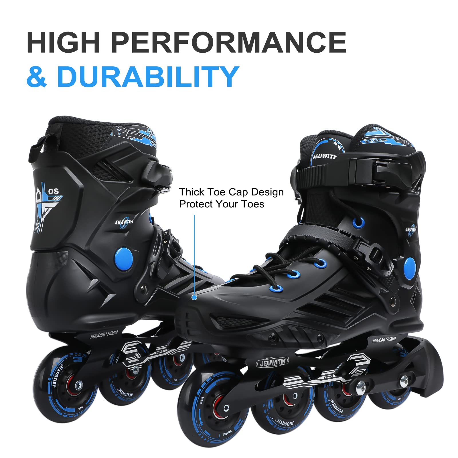 Professional Unisex Inline Skates for Adults - Outdoor Street Roller Blades for Women & Men - Perfect for Fitness, Skating & Urban Commuting