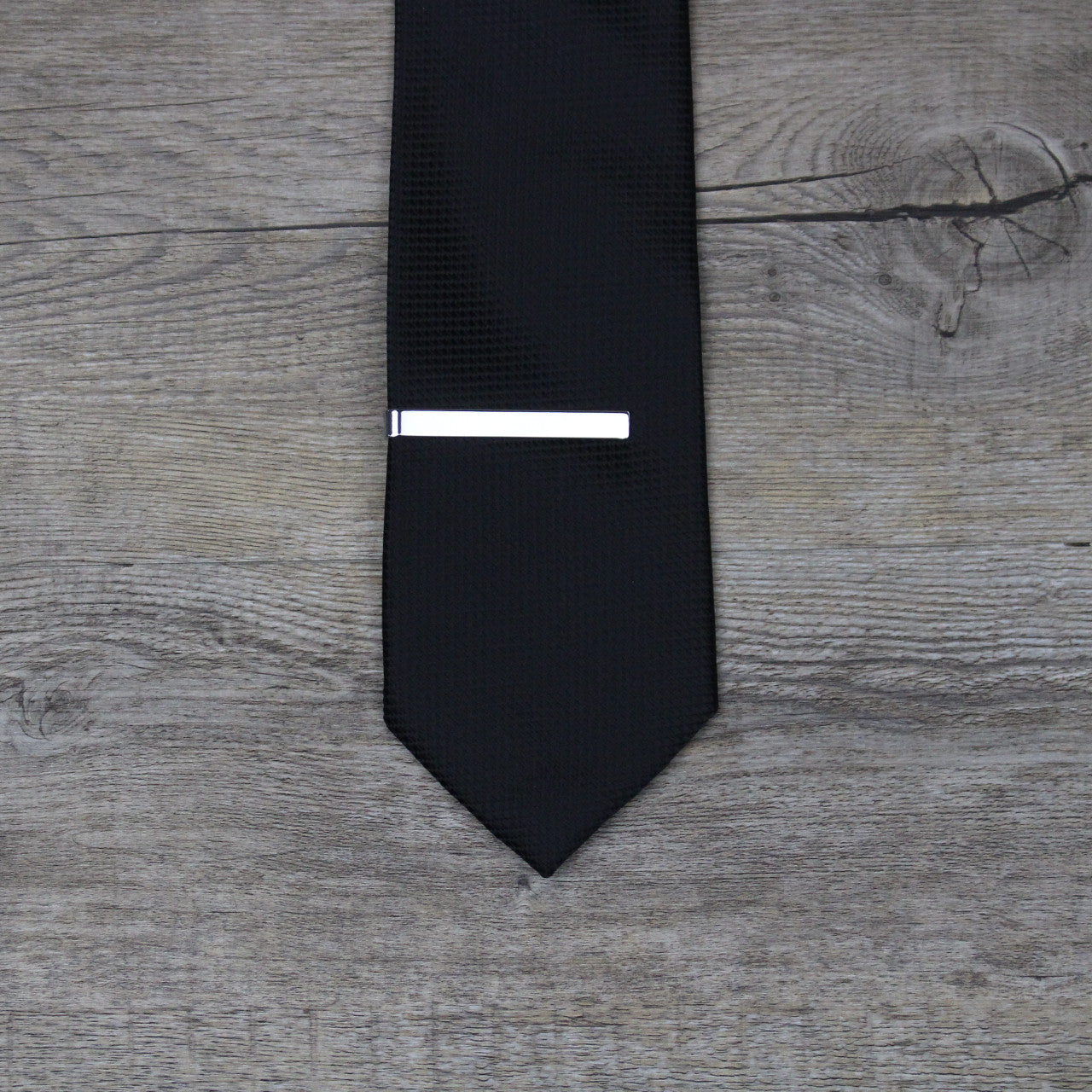 Silver Tie Bar Clip for Men - Classic Tie Accessory for Formal Wear & Business Attire - Perfect for Weddings, Office & Special Occasions