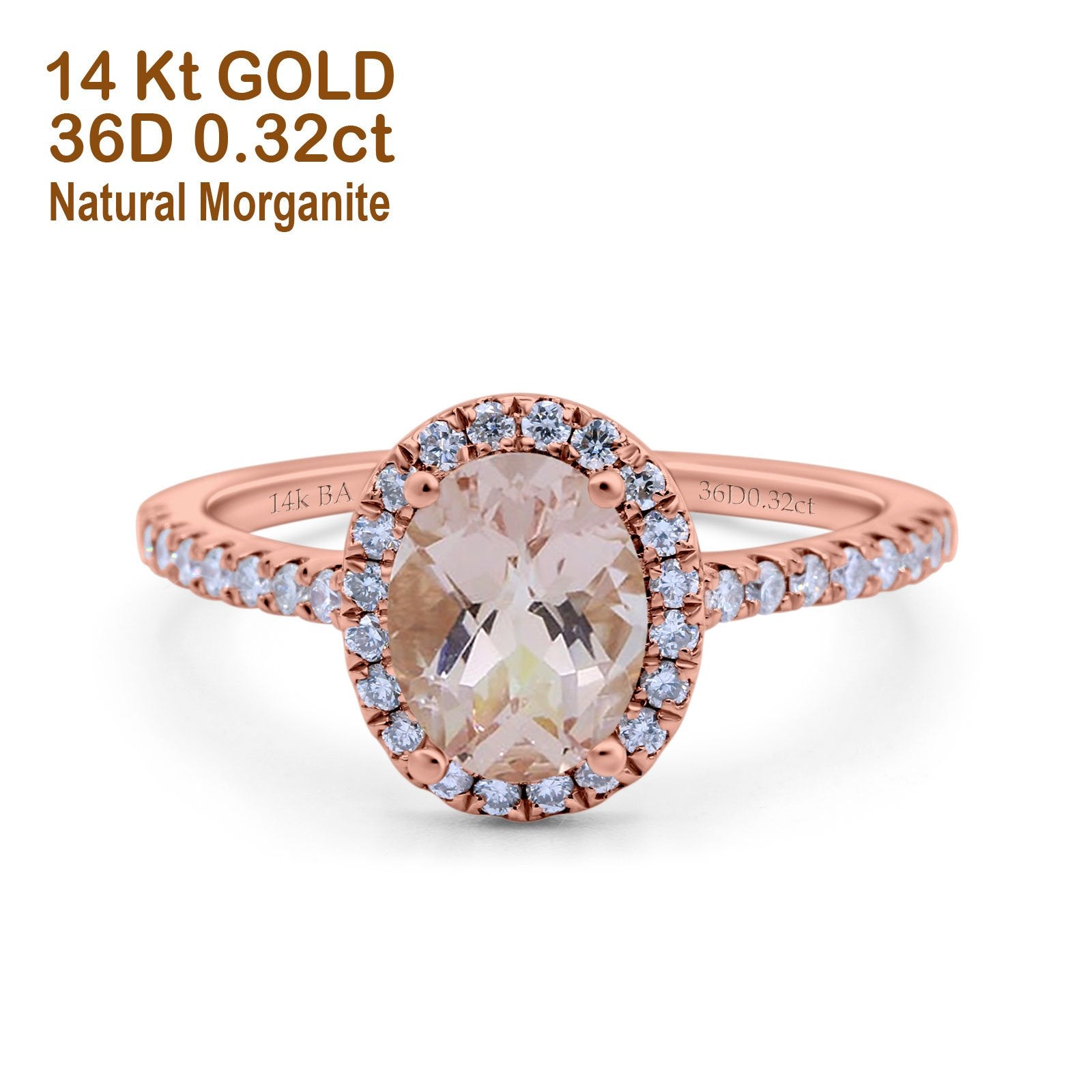 Rose Gold Natural Morganite
