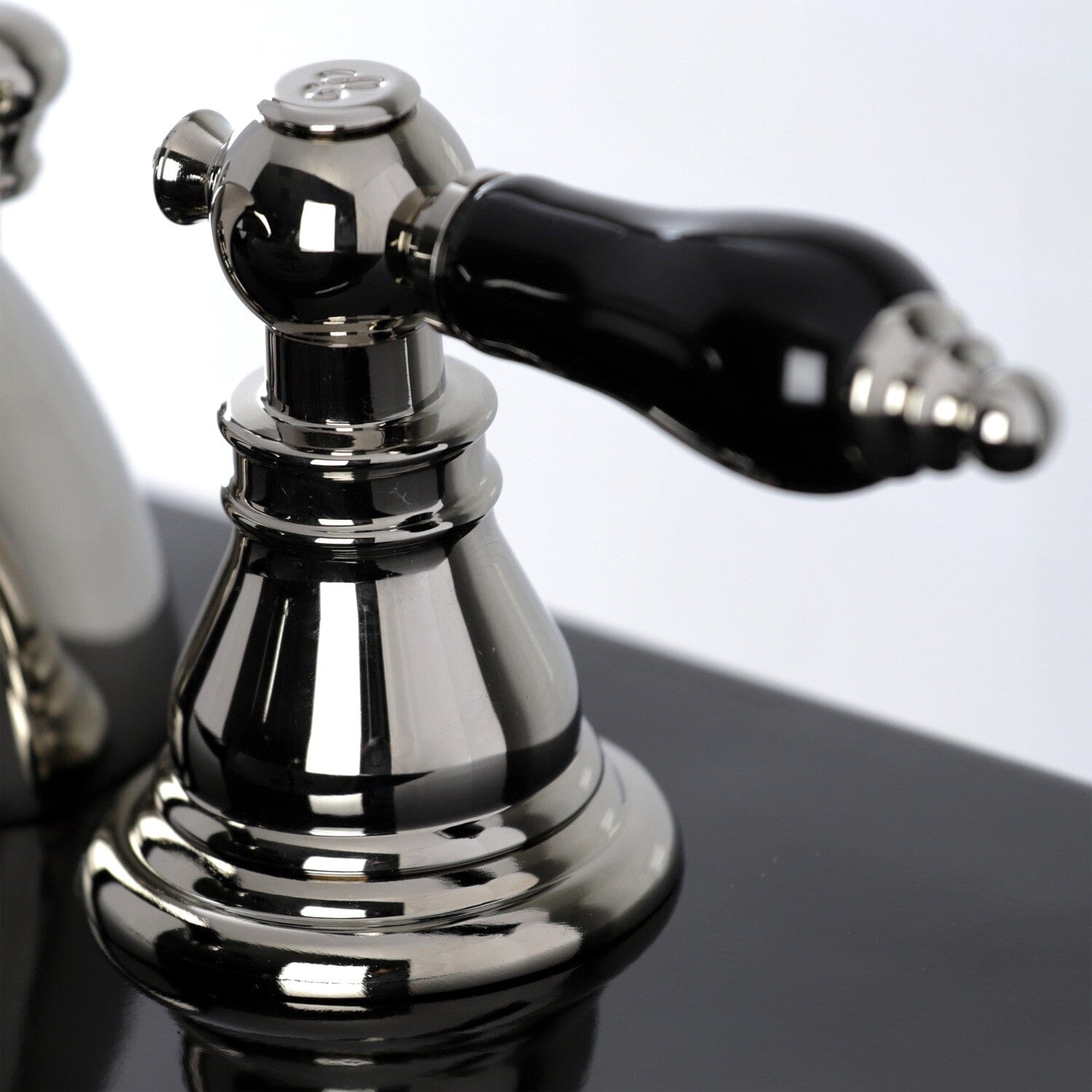 Duchess Two Handle 3 Hole Deck Mount Mini Widespread Bathroom Faucet with Pop Up Drain - Elegant Bathroom Sink Faucet for Vanity, Powder Room & Guest Bath Installation