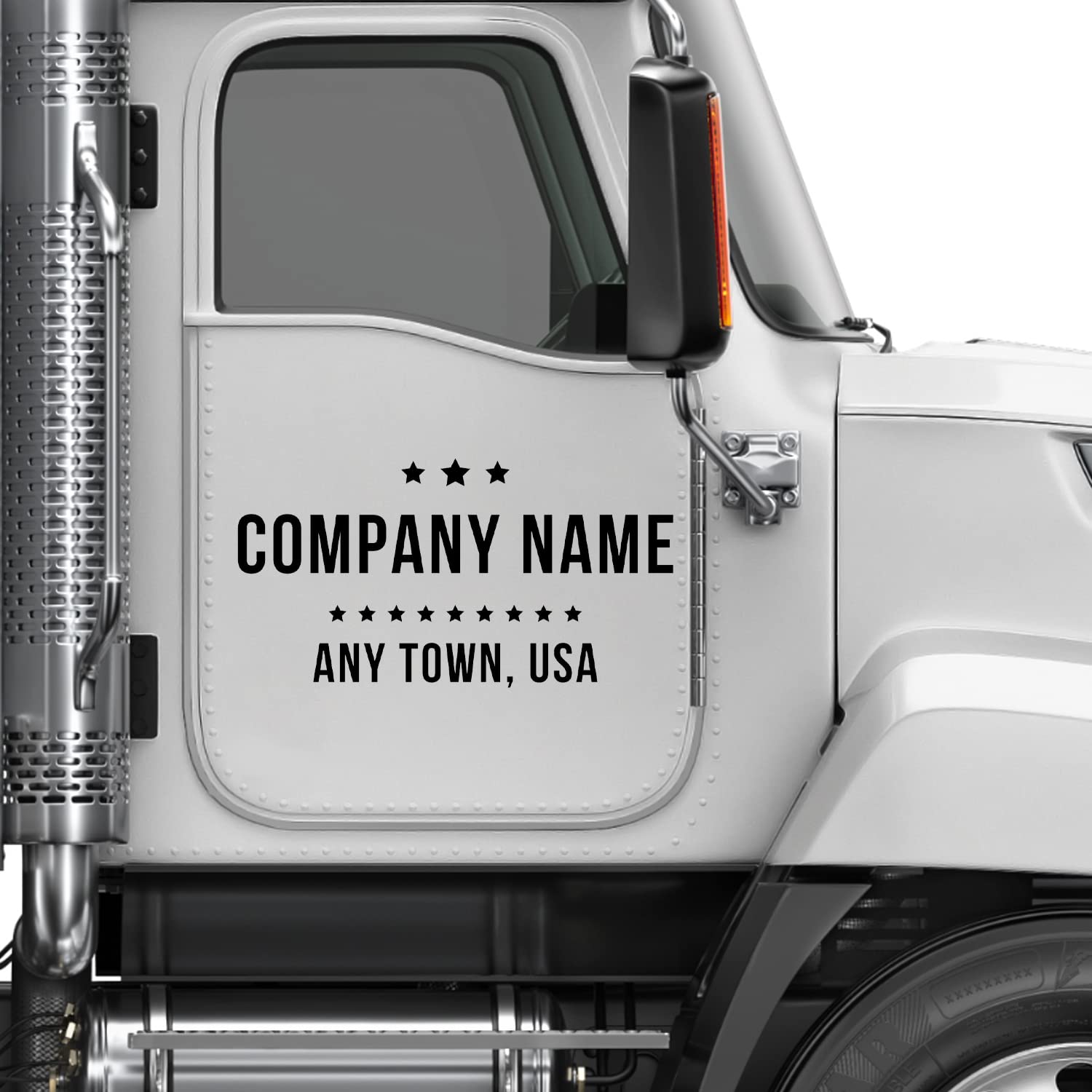 Premium Truck Door Decals - USDOT & SEMI Compliant Transportation Decals (2-Pack) - Perfect for Commercial Trucks, Trailers & Fleet Vehicles