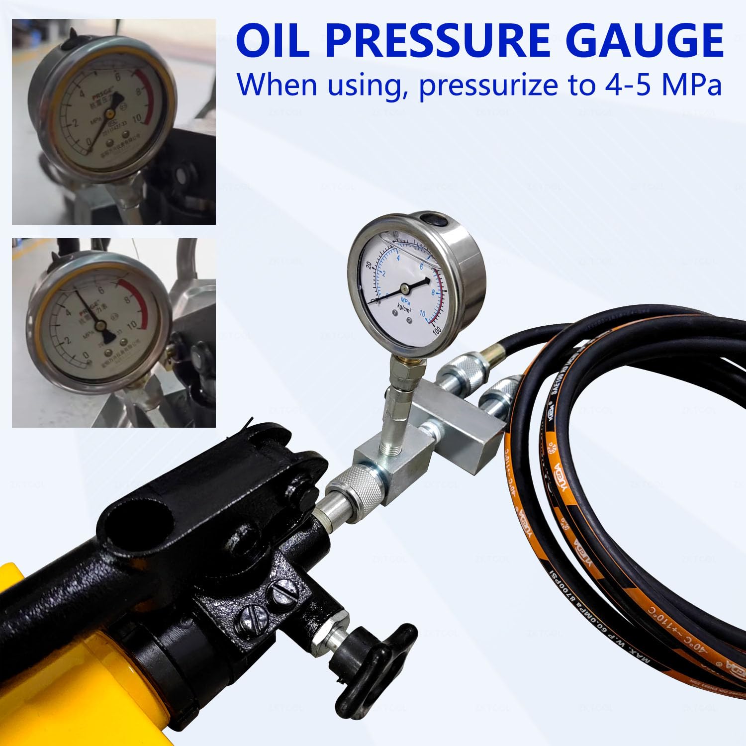 **KDSS System Hydraulic Oil Filling Machine - Hand Pressure Refueling Tool for Lexus GX, Toyota Prado & Land Cruiser - Hand Hydraulic Pump with Pressure Gauge - Perfect for Off-Road Maintenance & DIY Car Repairs**