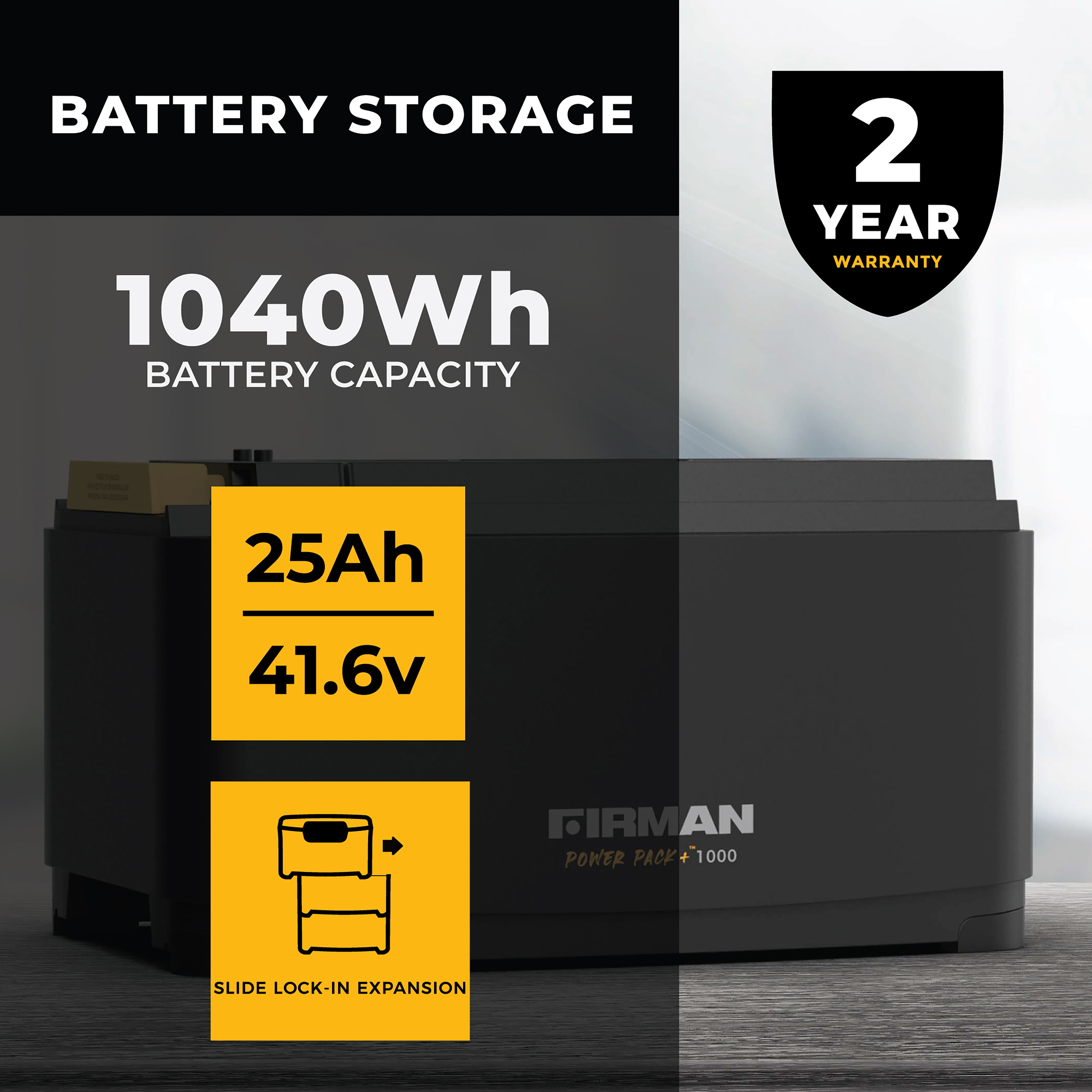 FIRMAN 1000W Portable Power Station - Reliable Backup Power for Camping, Emergencies & Outdoor Adventures | Solar Generator for Home & RV Use