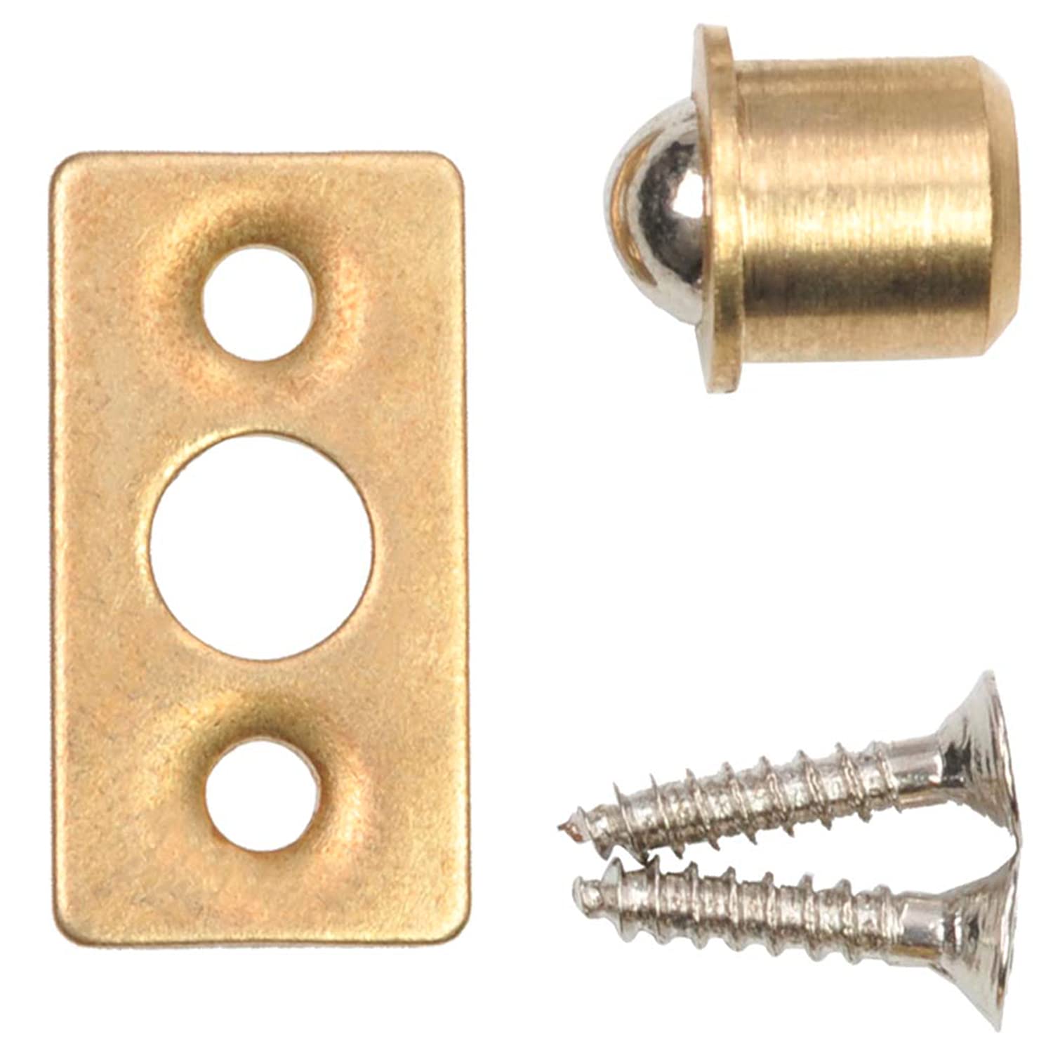 MroMax 20Pcs Brass Ball Catch for Cabinet & Closet Doors - 0.31