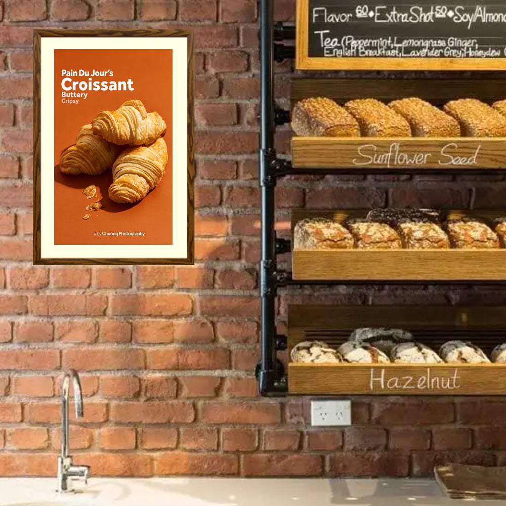 9x12 Designer Wood Snap Frames for Posters with 4 Wide Matboard - Perfect for Home Decor, Office Displays & Art Gallery Exhibitions