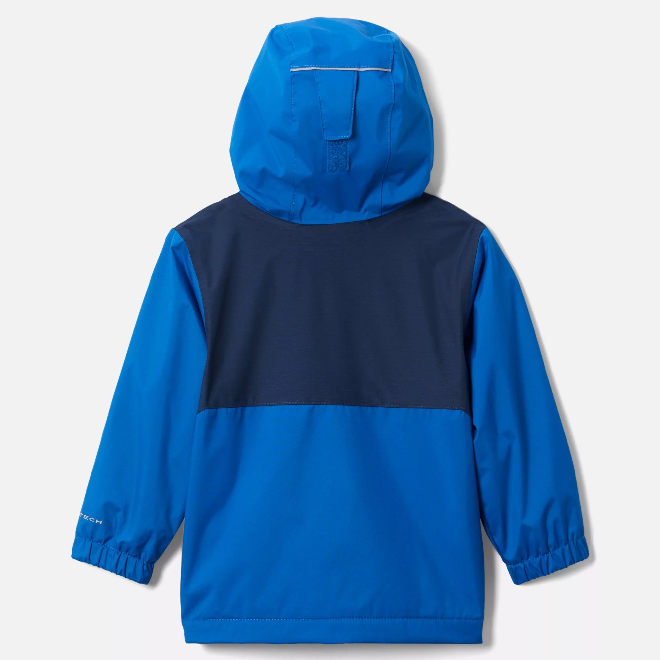 Columbia Bright Indigo/Collegiate Navy Slub Fleece-Lined Toddler Rain Jacket - Waterproof Windproof Outdoor Play Jacket for Kids